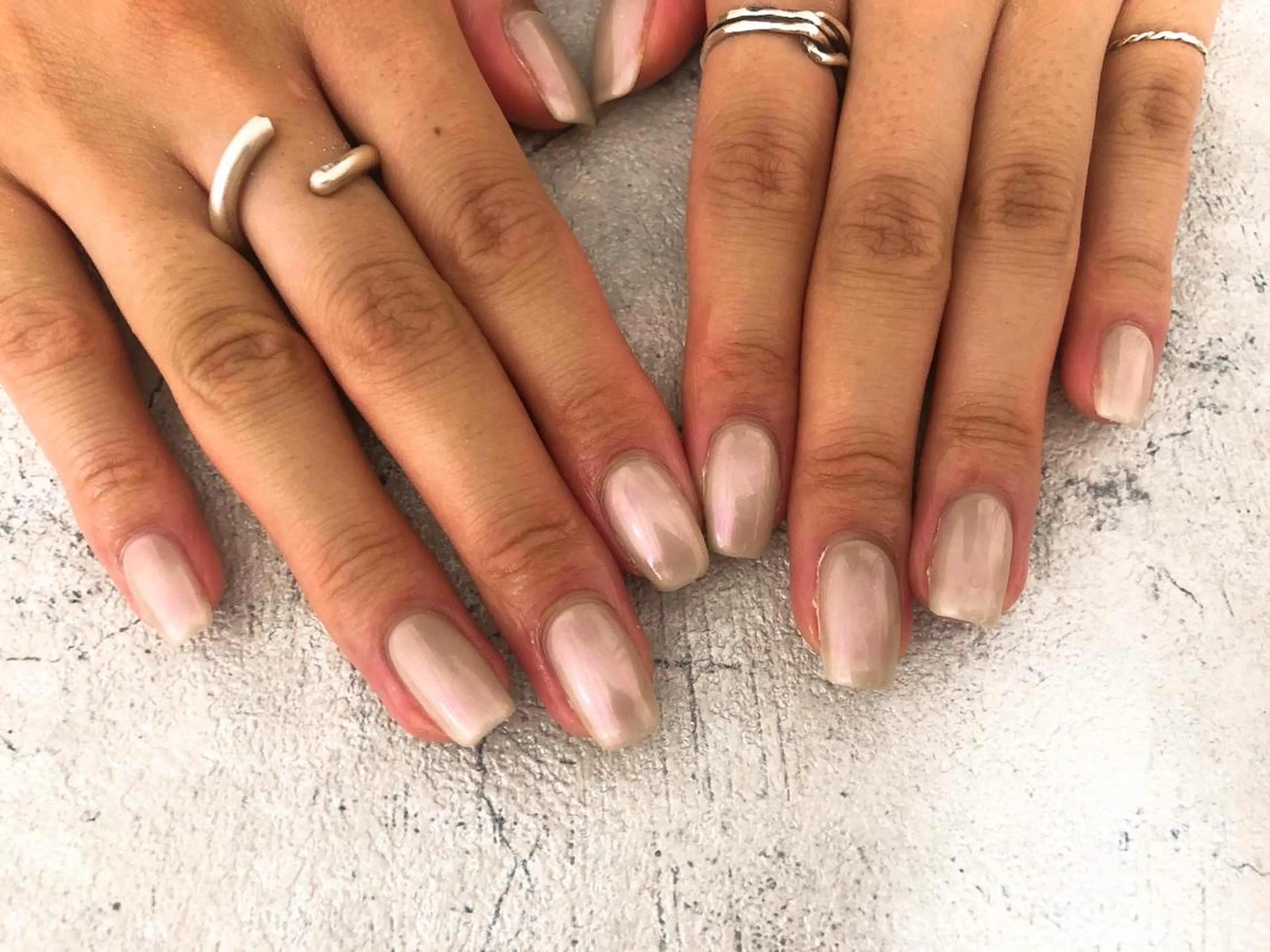 ネイル ワンカラーネイル ハンドネイル Mogu nail 二子玉川のネイルデザイン