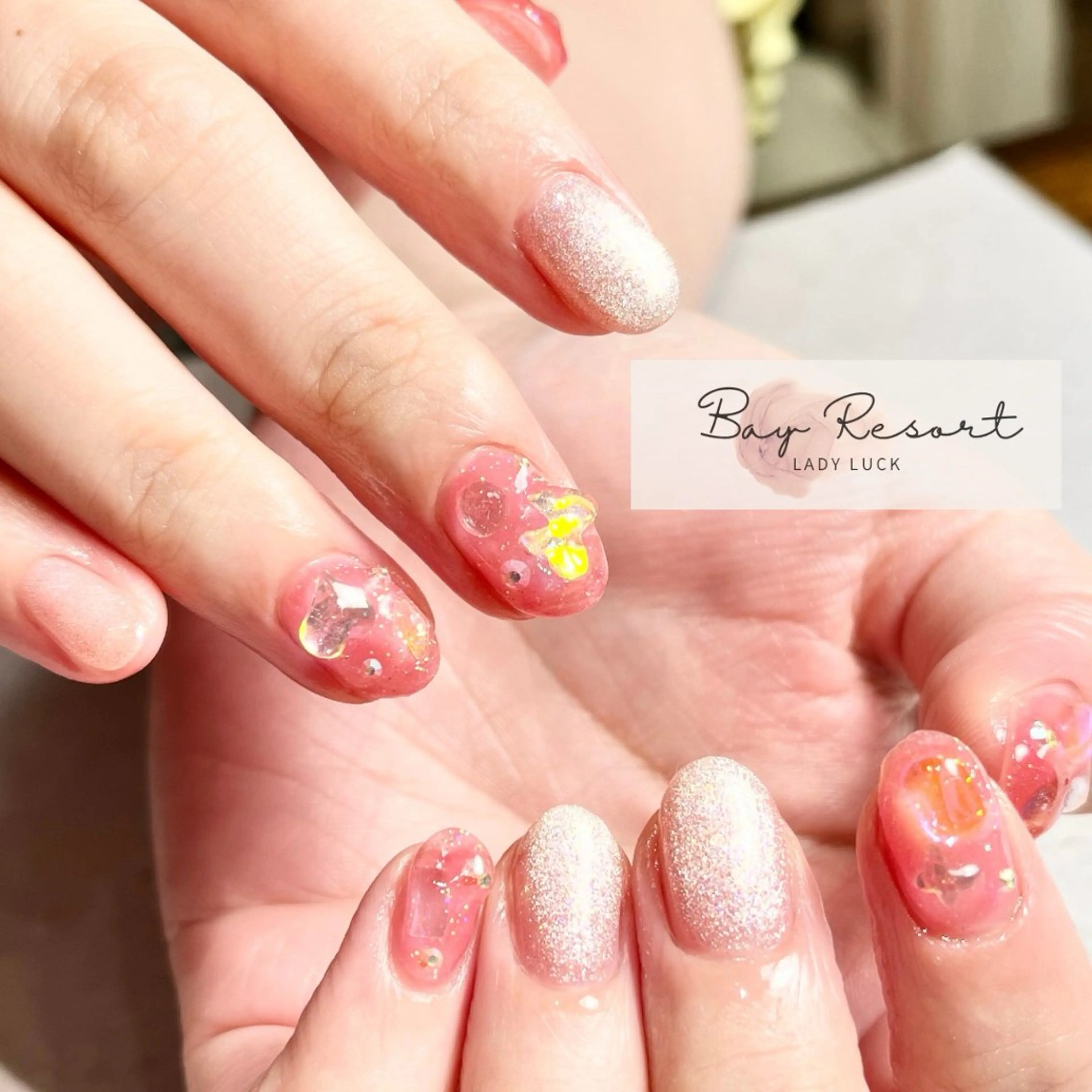 ネイル シンプルネイル Lady L.Bay Resort Yaeのネイルデザイン