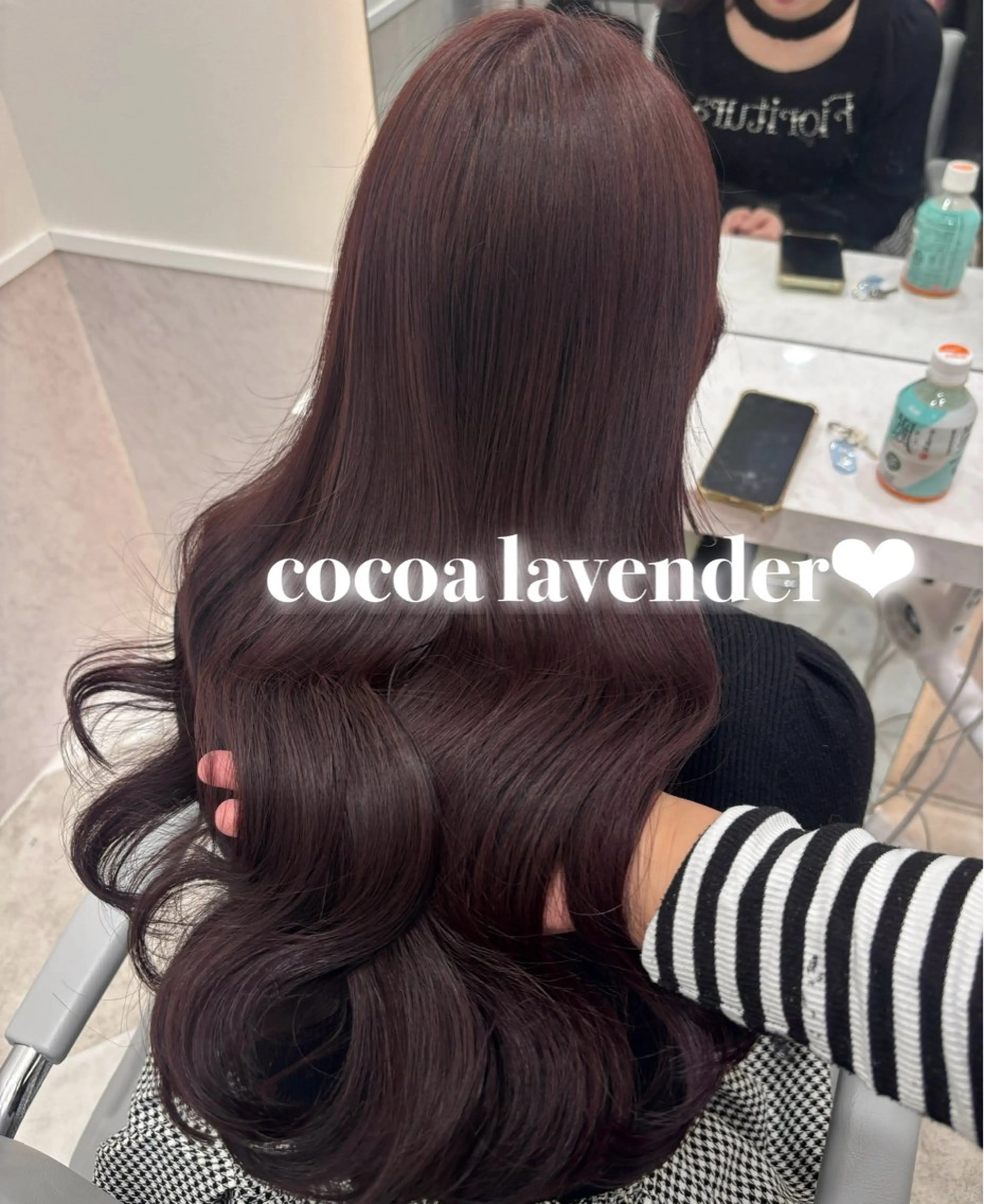 ロング カット ヘアカラー 💎のぼりゆい/大須 ブリーチなしWカラーのヘアスタイル