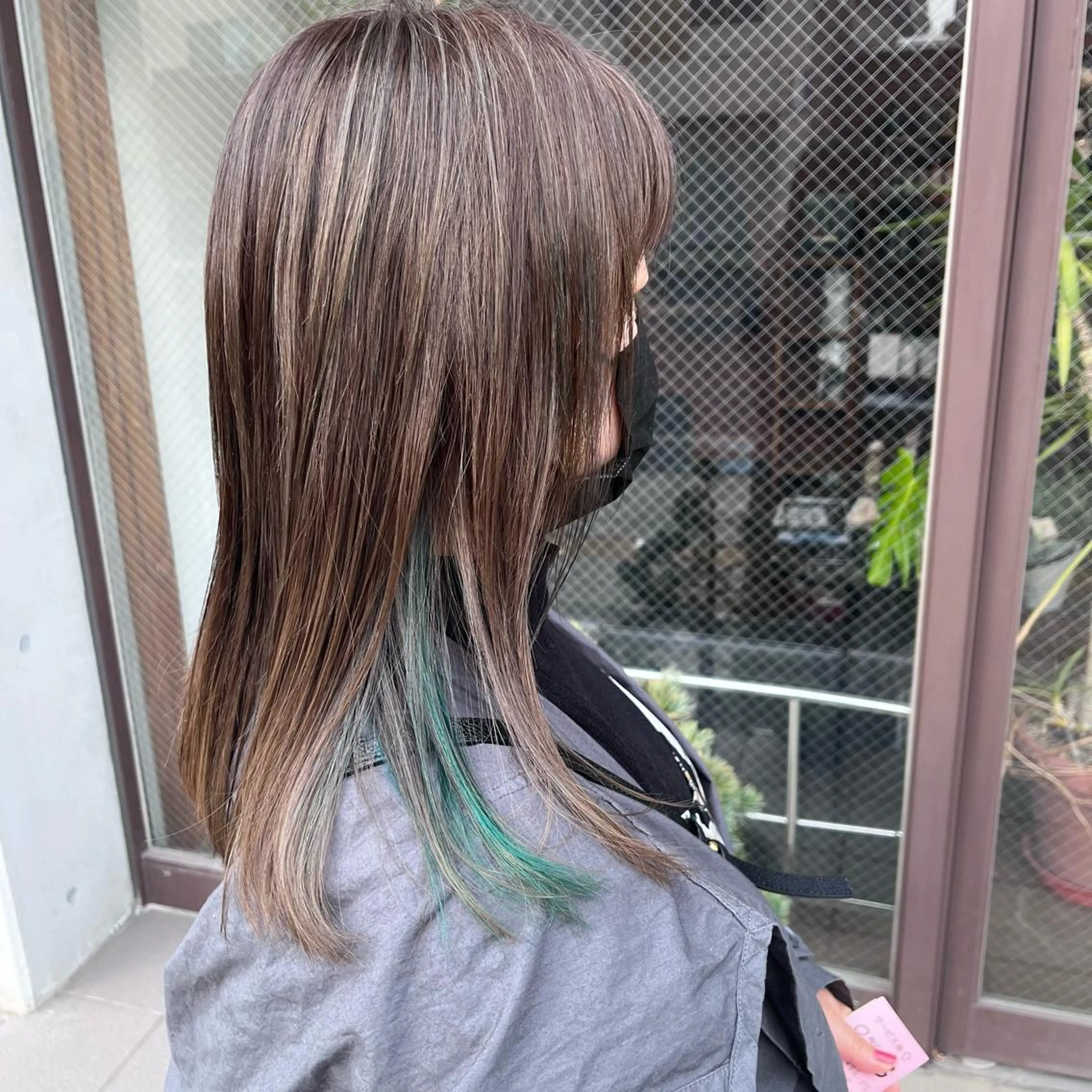 ミディアム ハイライト ヘアカラー トリートメント Glanz hair所属・Glanz hair 坂牛匠のヘアスタイル