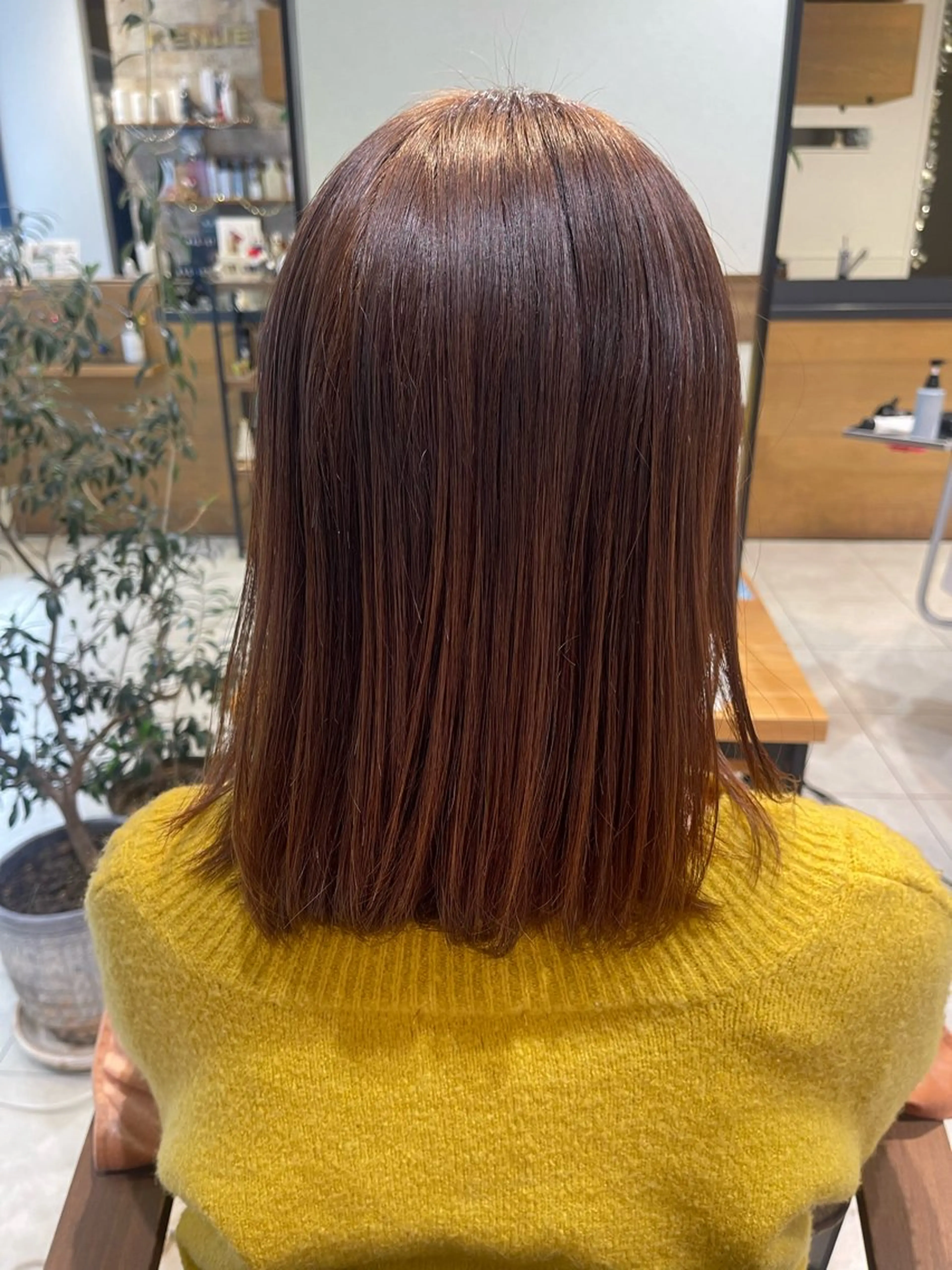 ミディアム 縮毛矯正・髪質改善・ ストレート🌻ゆいのヘアスタイル