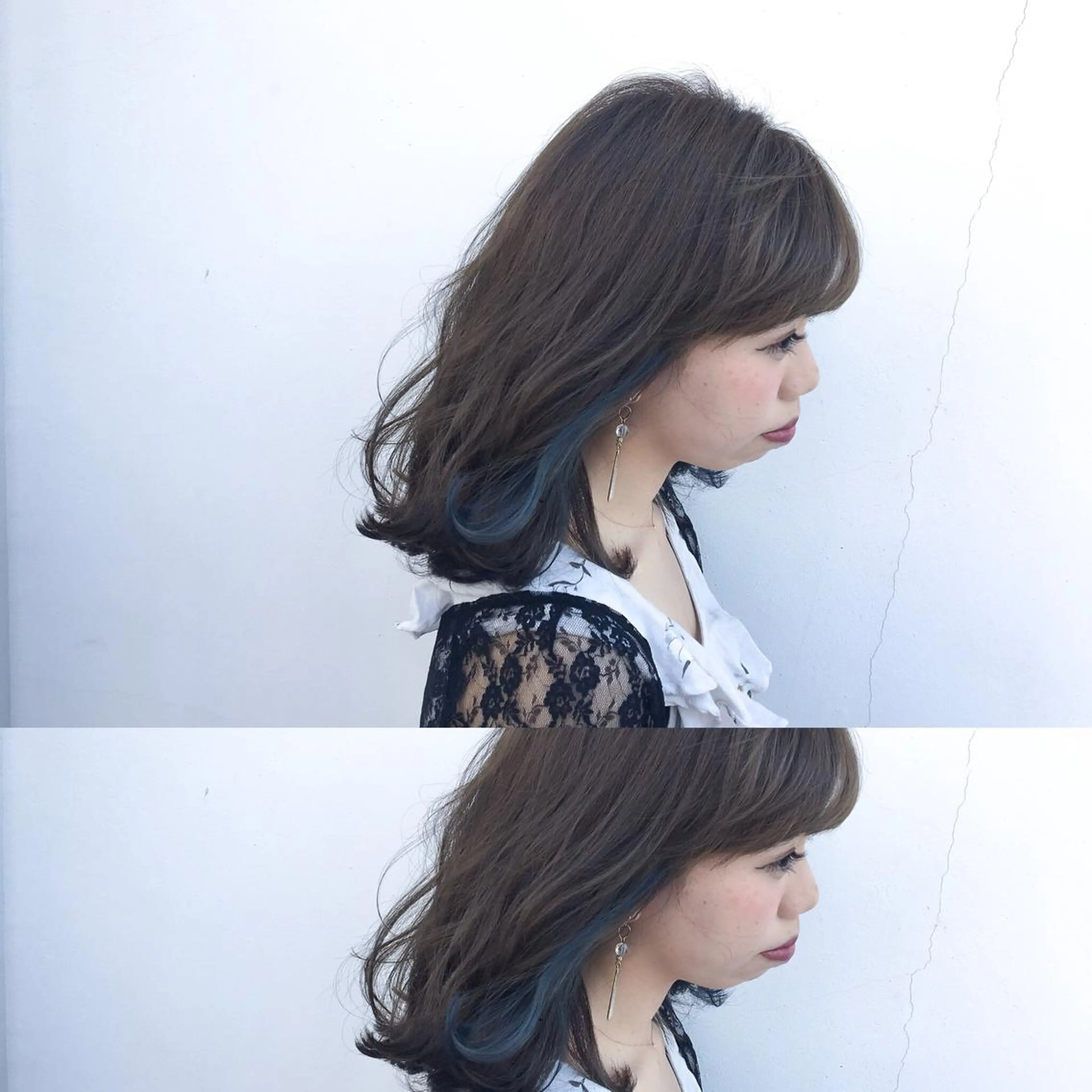 ミディアム カラー なんば髪質改善カラー Ardoreのヘアスタイル