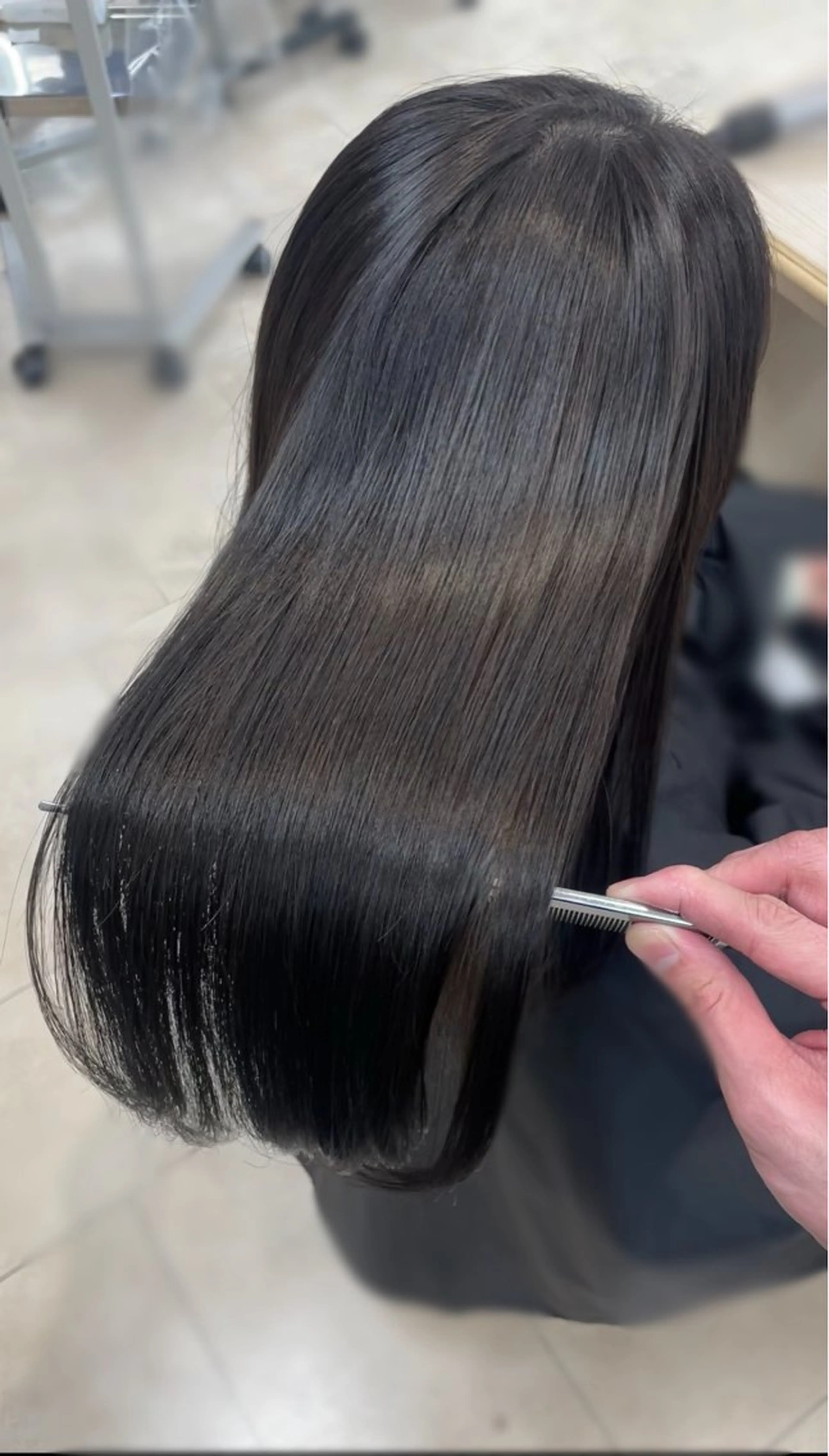 ロング 韓国風メンズヘア/ 縮毛矯正 ‪トモキのヘアスタイル