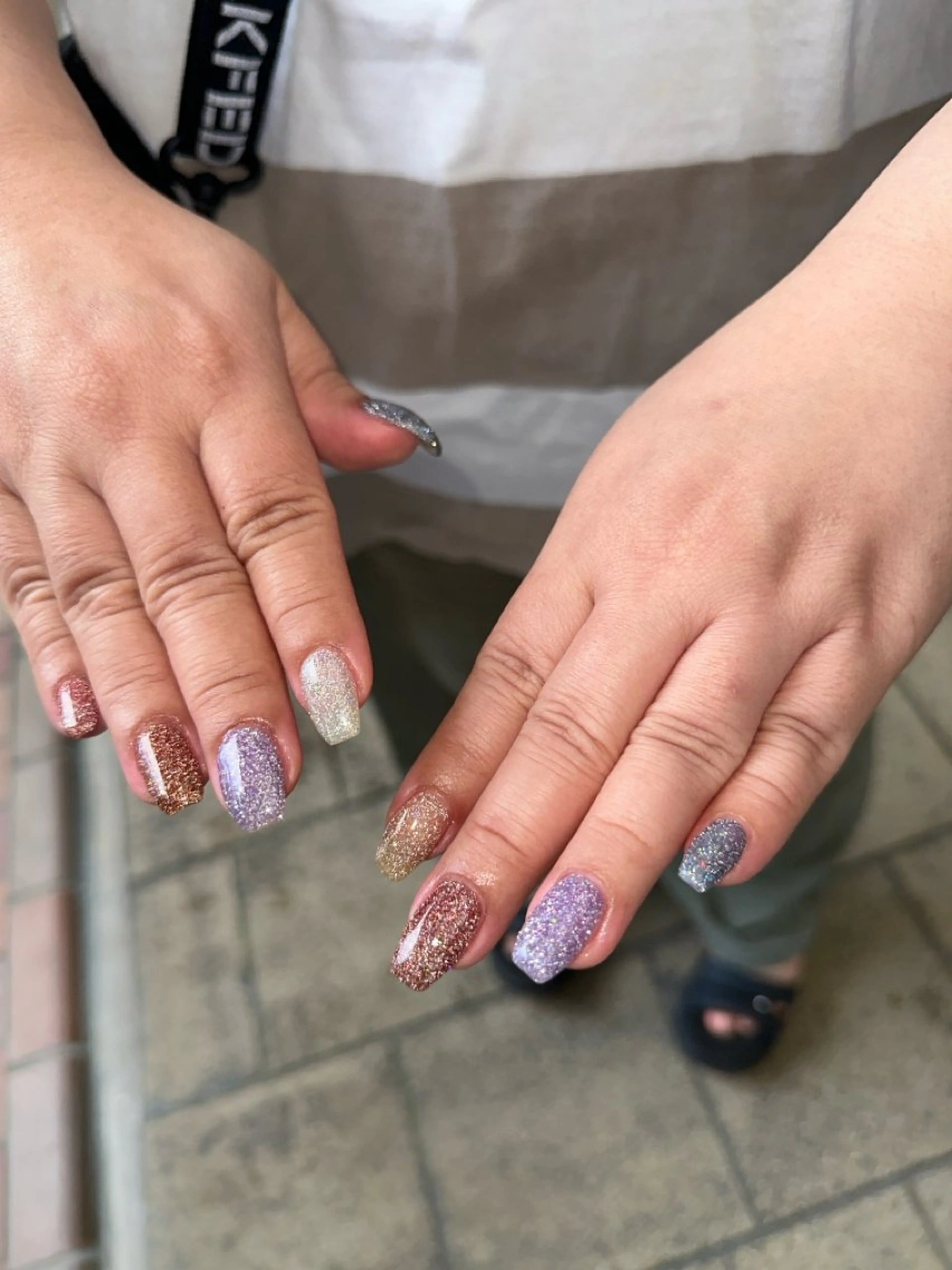 ネイル フラッシュネイル ハンドネイル フットネイル nail salon  ∞ mikanal ∞所属・nailsalon ∞ ﾐｶﾅﾙ ∞のネイルデザイン