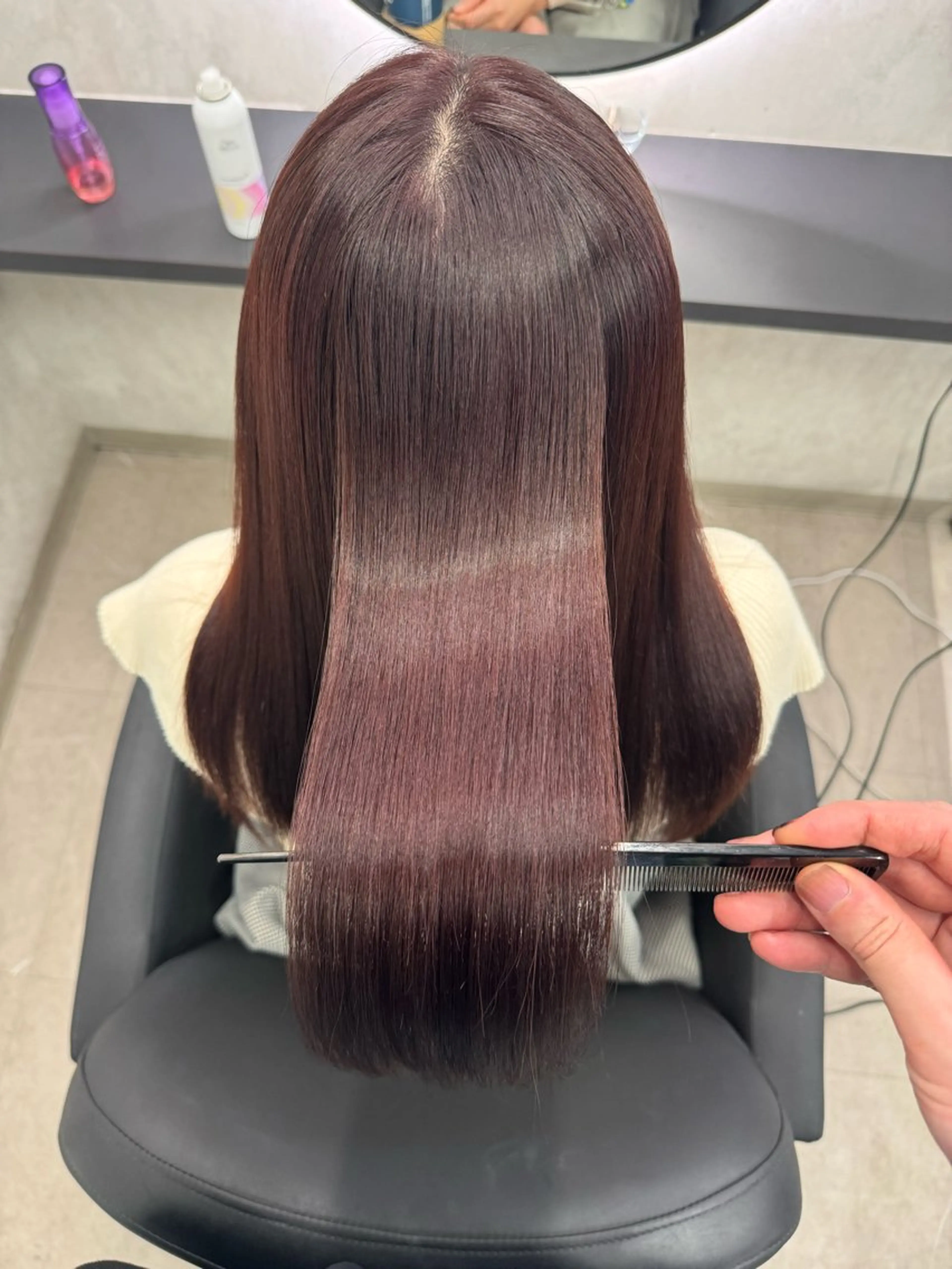 ロング ヘアカラー トリートメント XYZ所属・縮毛矯正/髪質改善 韓国風/MIKIYAのヘアスタイル