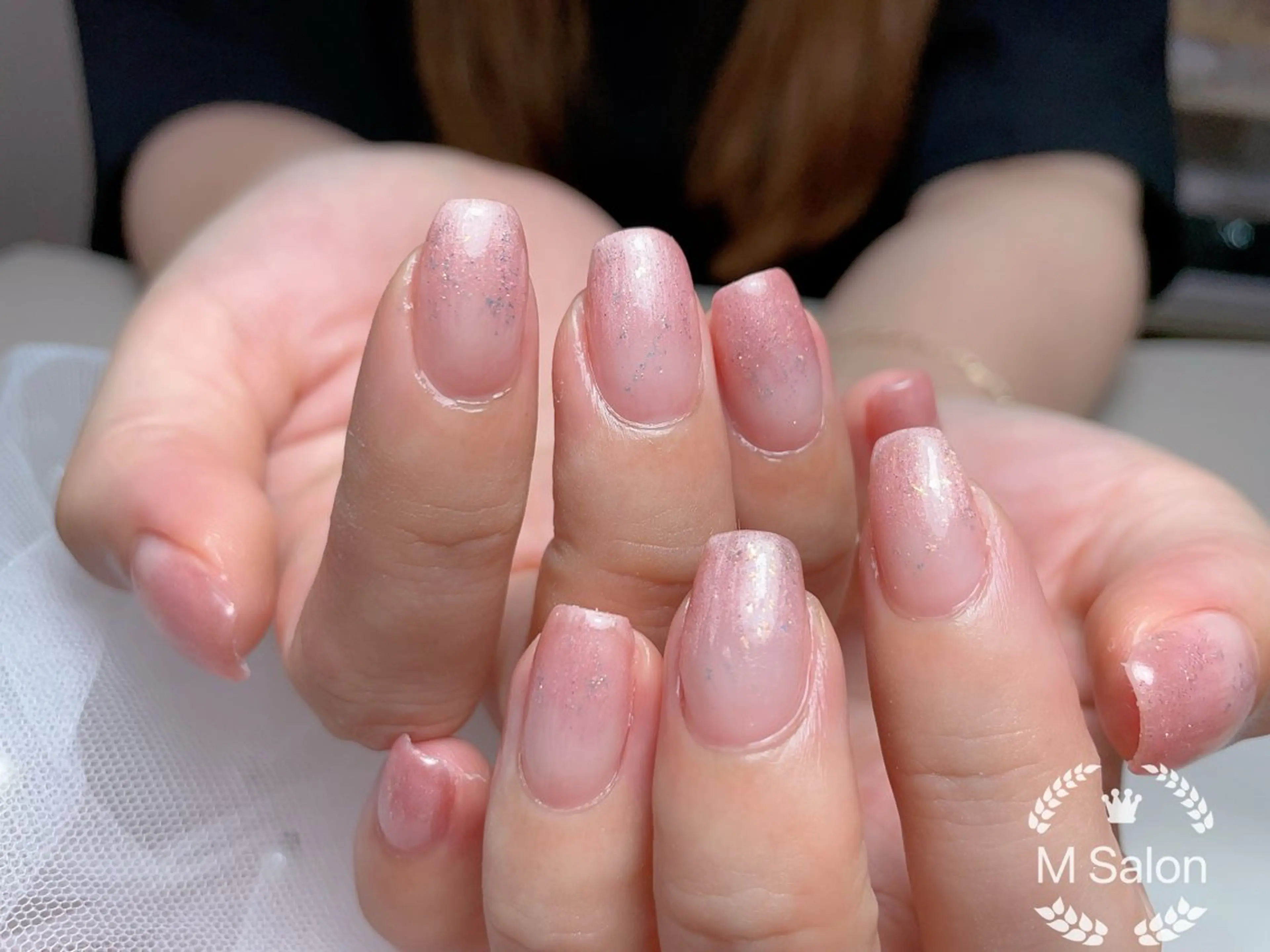 ネイル フレンチネイル マグネットネイル ニュアンスネイル オフィスネイル ワンカラーネイル ハンドネイル Mnail _KKのネイルデザイン