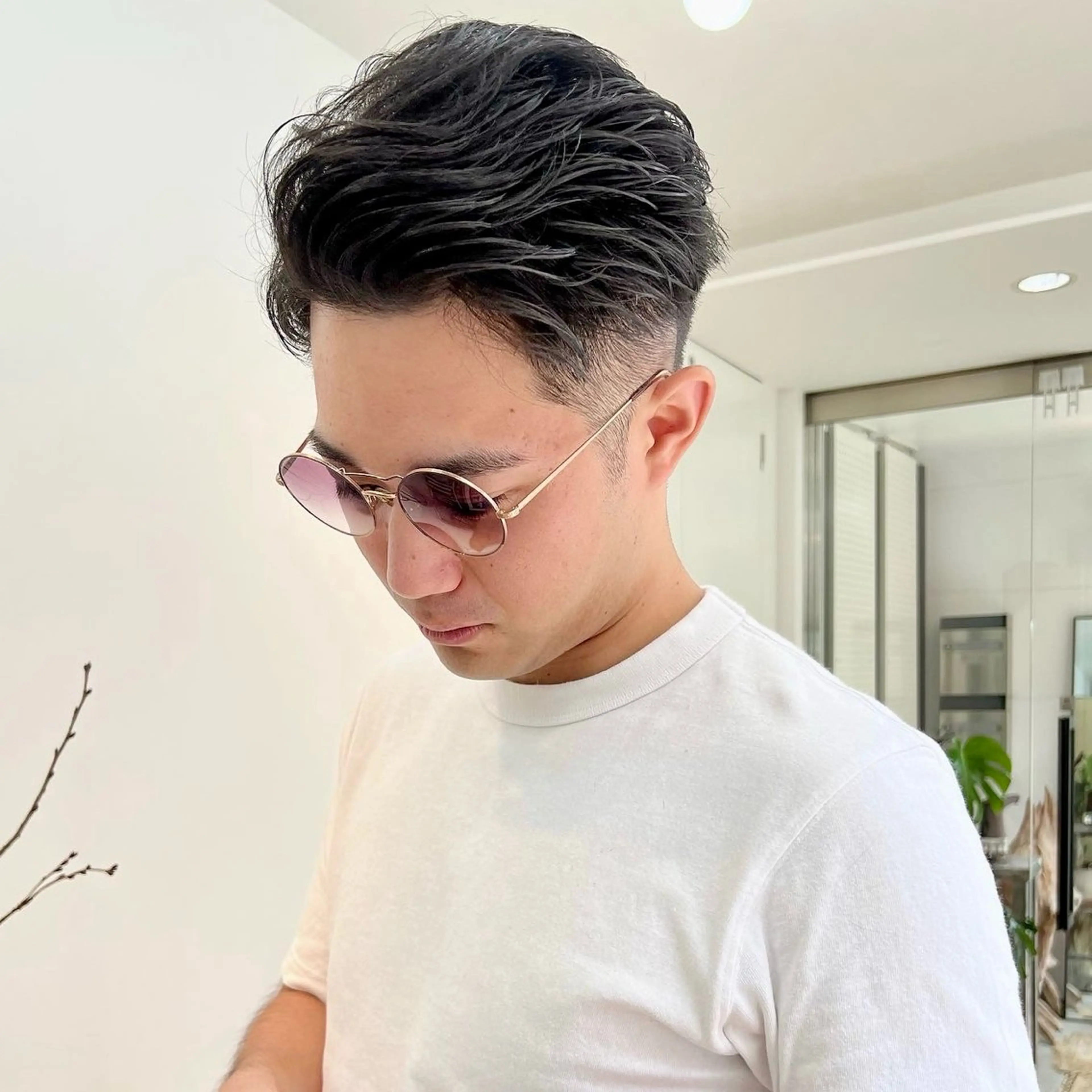 ショート メンズ アップバング メンズ就活ヘア メンズパーマ メンズショート スパイキーショート カット ヘアセット 【池袋/スパイキー ショート】ⓝⓘⓜⓤのヘアスタイル