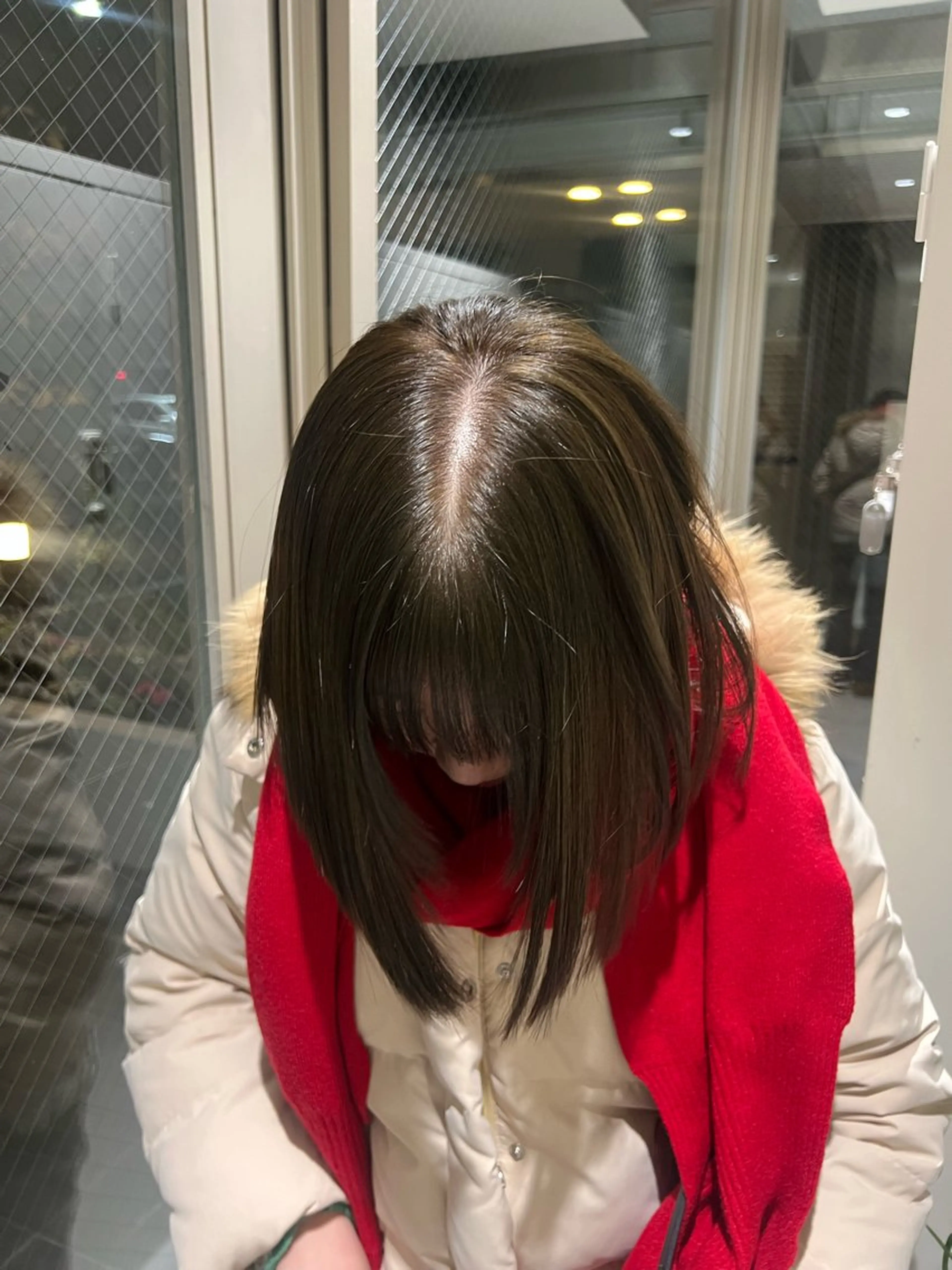 ショート カラー ベージュカラー ブラウンカラー ブラウンベージュ 透明感カラー ボブ ボブ/レイヤーカット /表参道 yunaのヘアスタイル