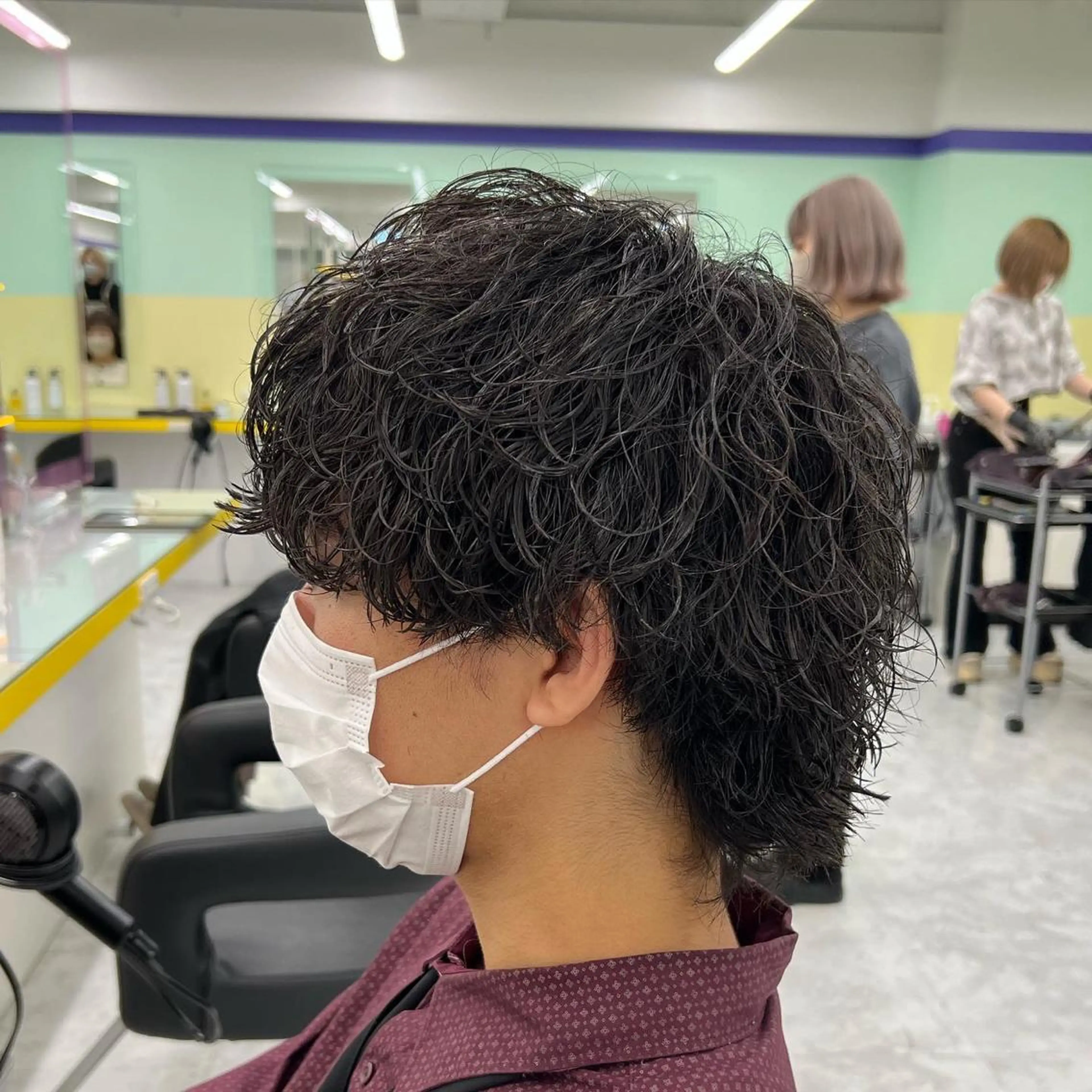ショート カラー パーマ ヘアアレンジ メンズ キッズ ネイル マツエク・マツパ アイブロウ アップバング センターパート メンズハイライト マッシュ メンズパーマ 🔷横浜1のパーマ 職人🔷将太郎のヘアスタイル
