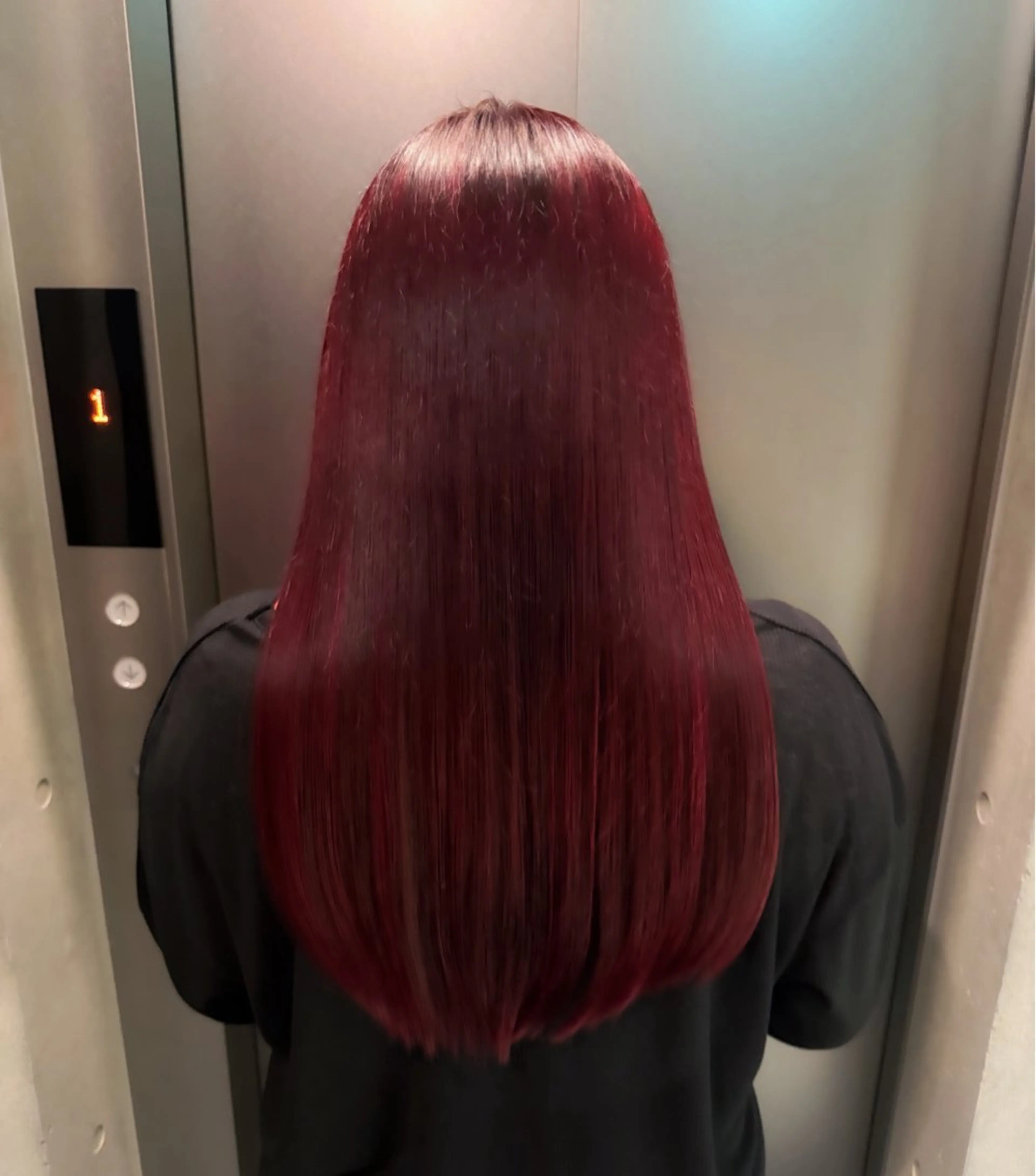 セミロング カラー 透明感/血色カラー/ 似合せレイヤー/ゆいのヘアスタイル