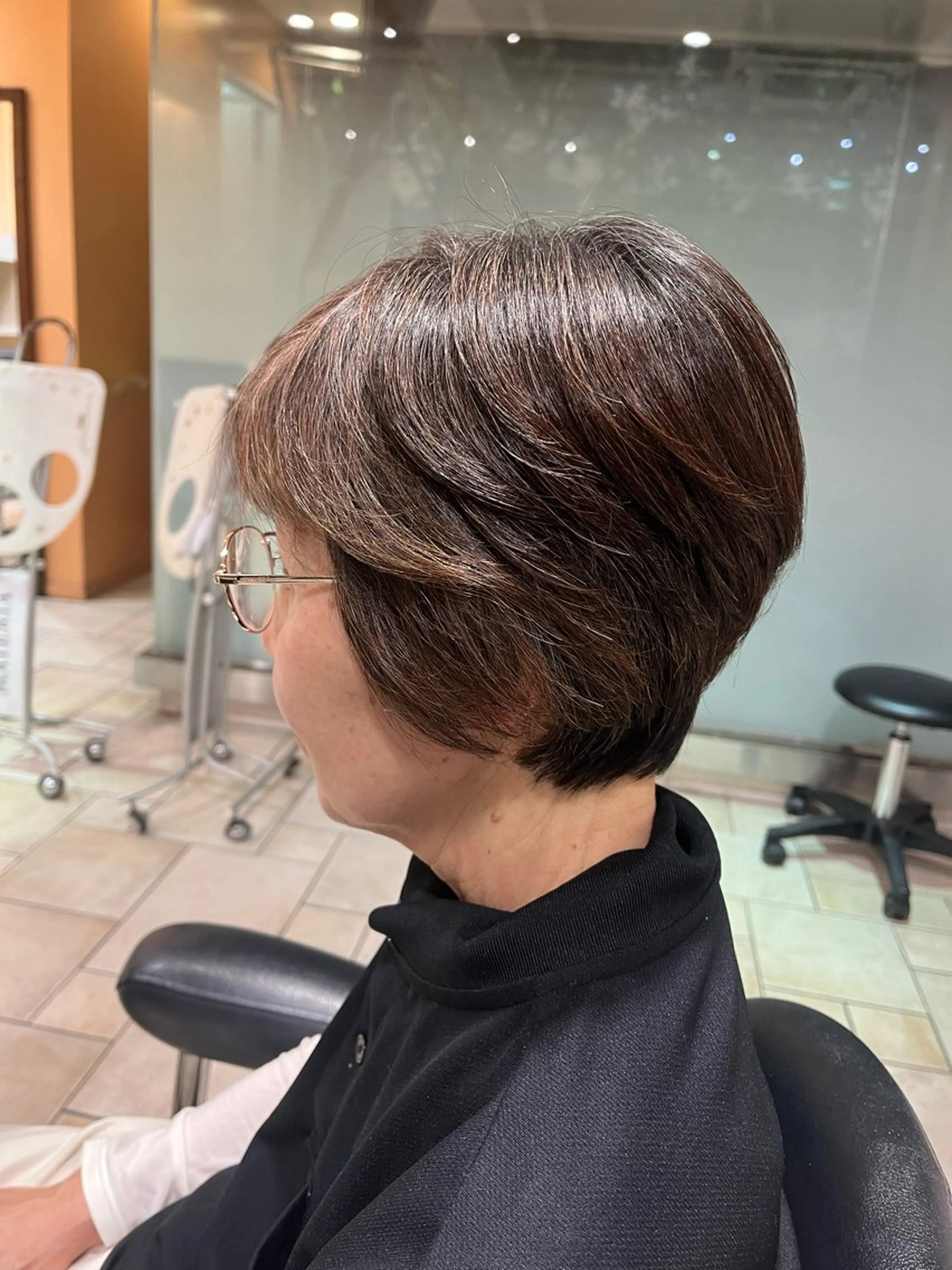 ショート ボブ ショートヘア レイヤー/暖色/ 髪質改善/永礼芳果のヘアスタイル