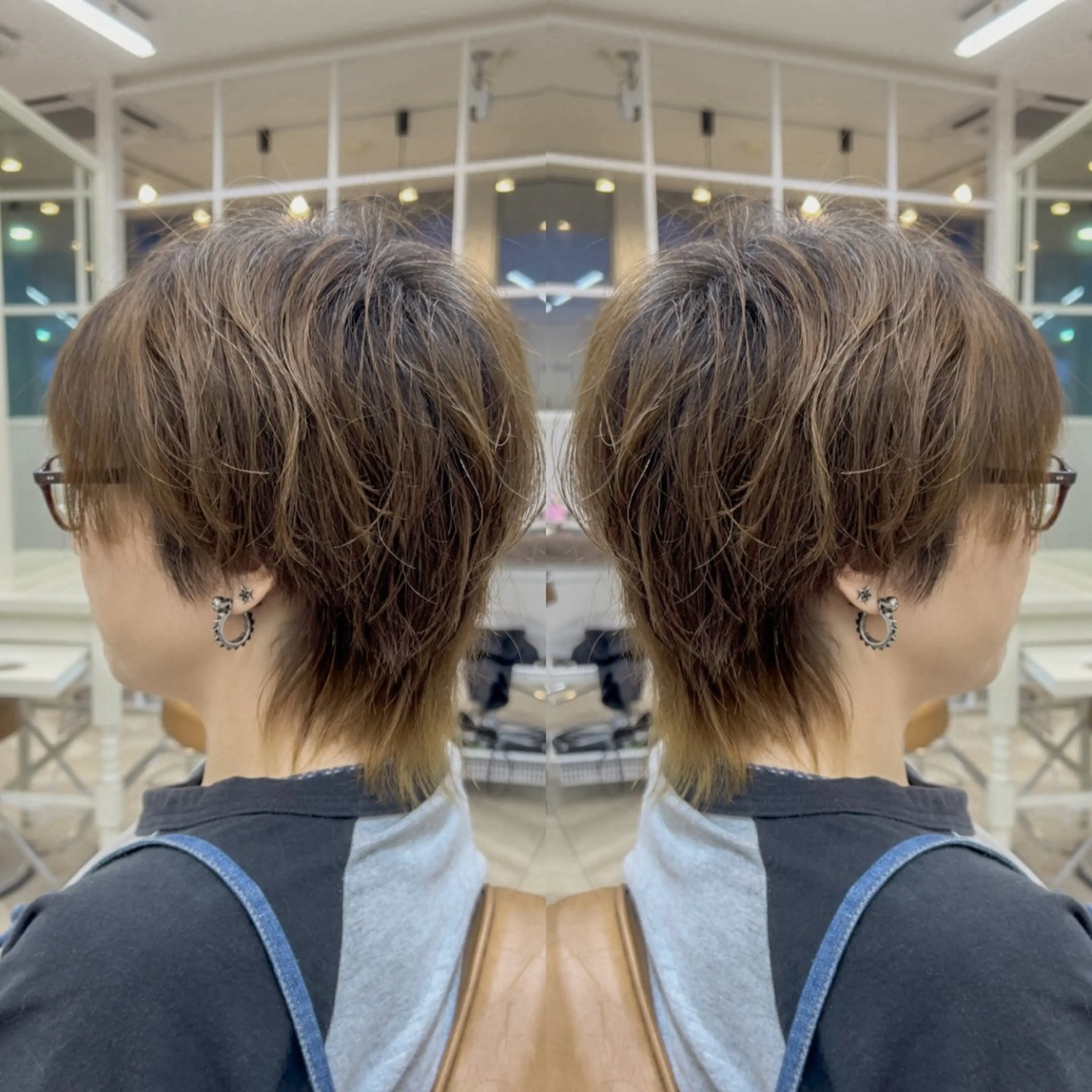 ショート メンズ マッシュウルフ マッシュ メンズウルフカット ウルフカット 塚本 メンズ特化‼️のヘアスタイル