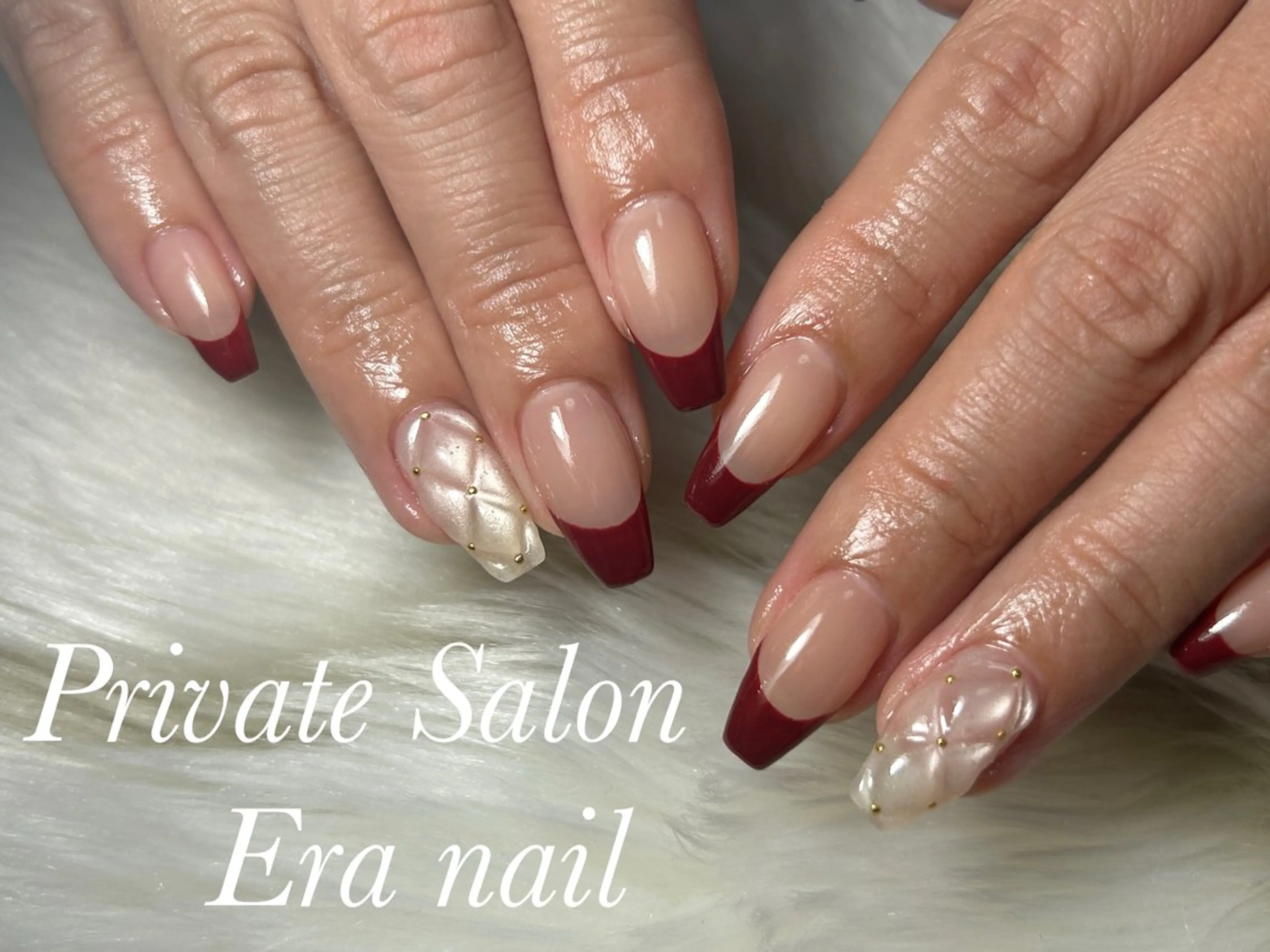 ネイル フレンチネイル ハンドネイル Era nailのネイルデザイン