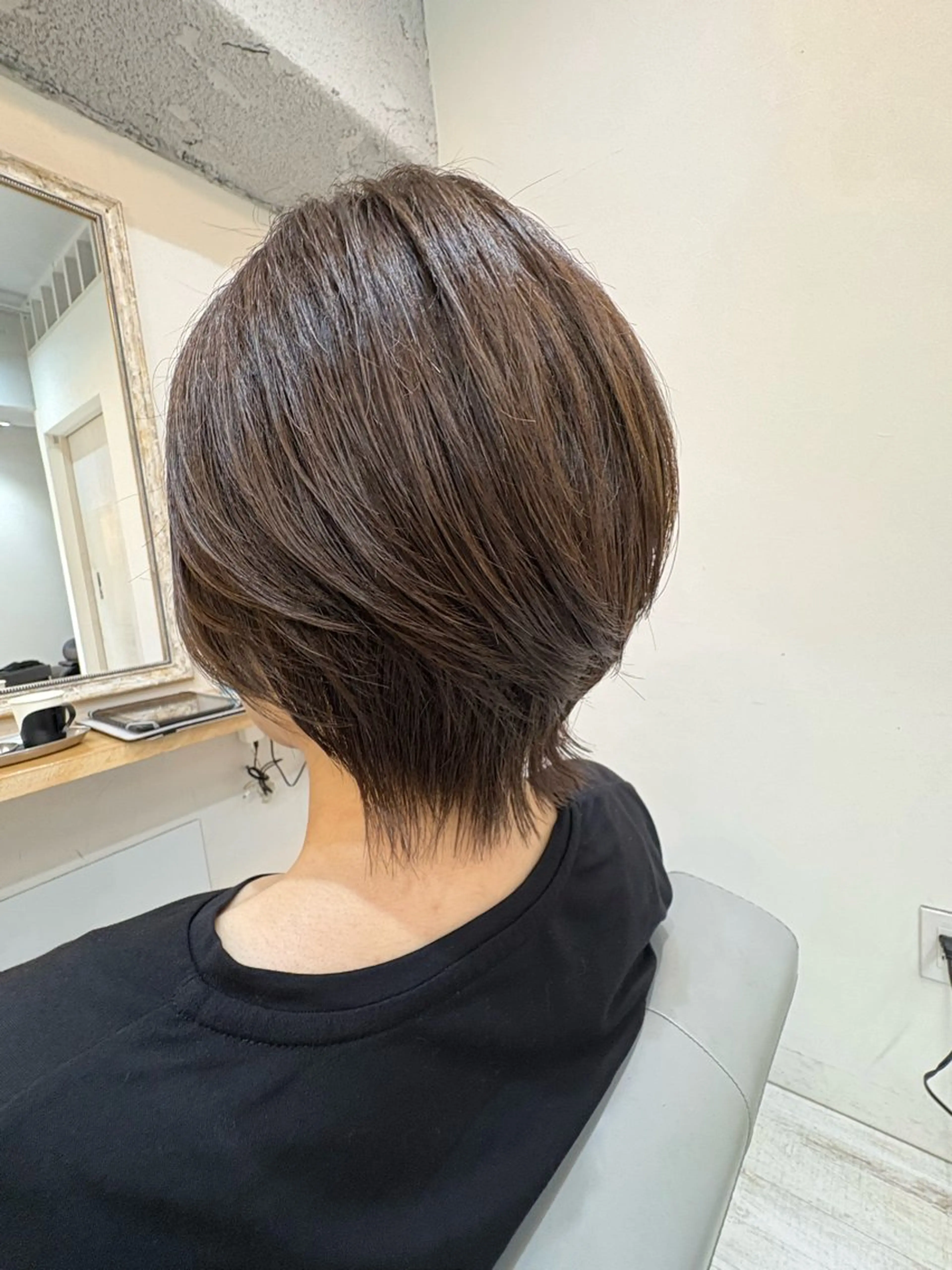 ショート レイヤーカット・ 縮毛矯正 星野のヘアスタイル