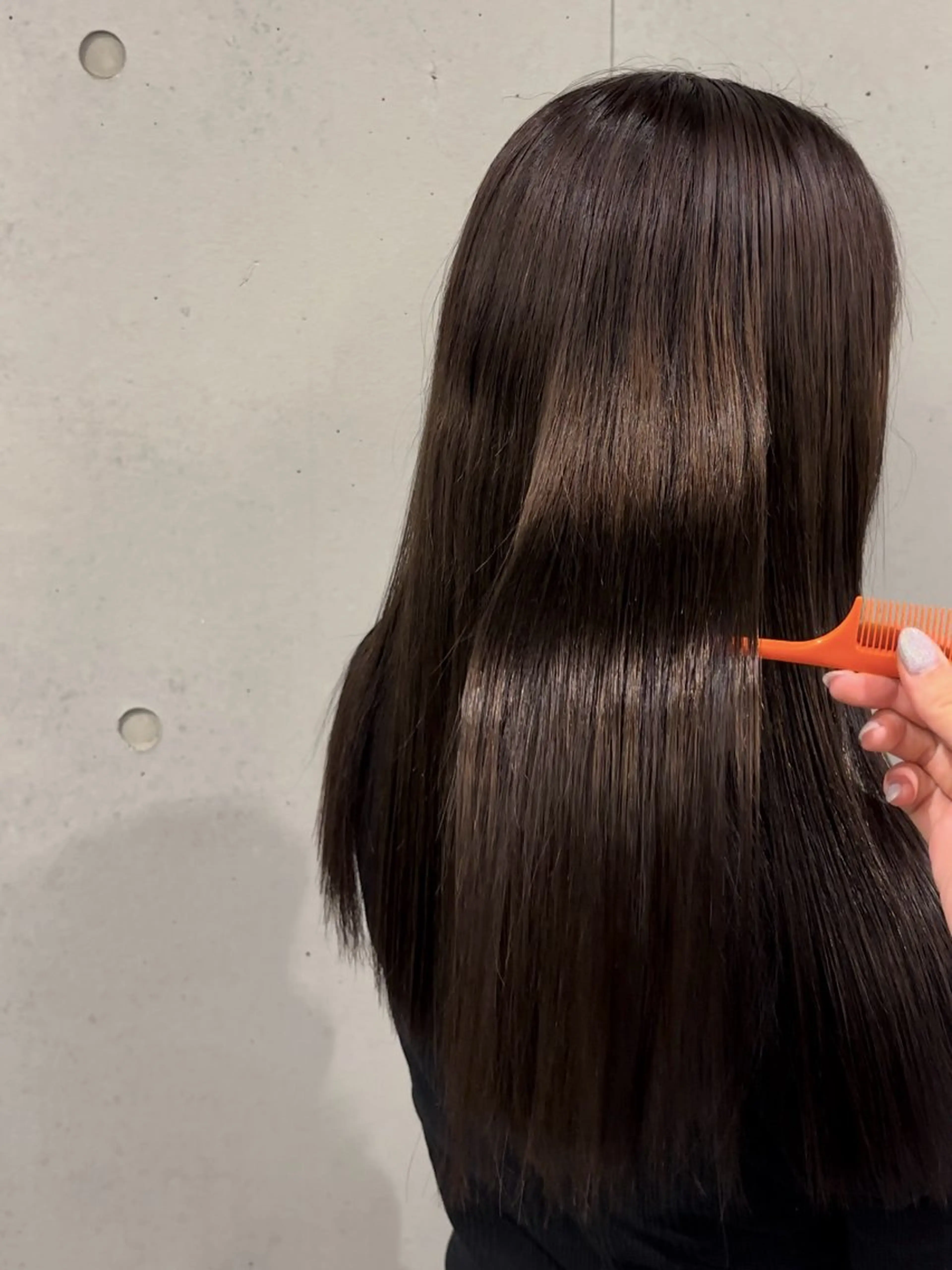 ロング カラー ブラウンカラー カット ヘアカラー トリートメント カット/暖色カラー/ rikako🌻のヘアスタイル