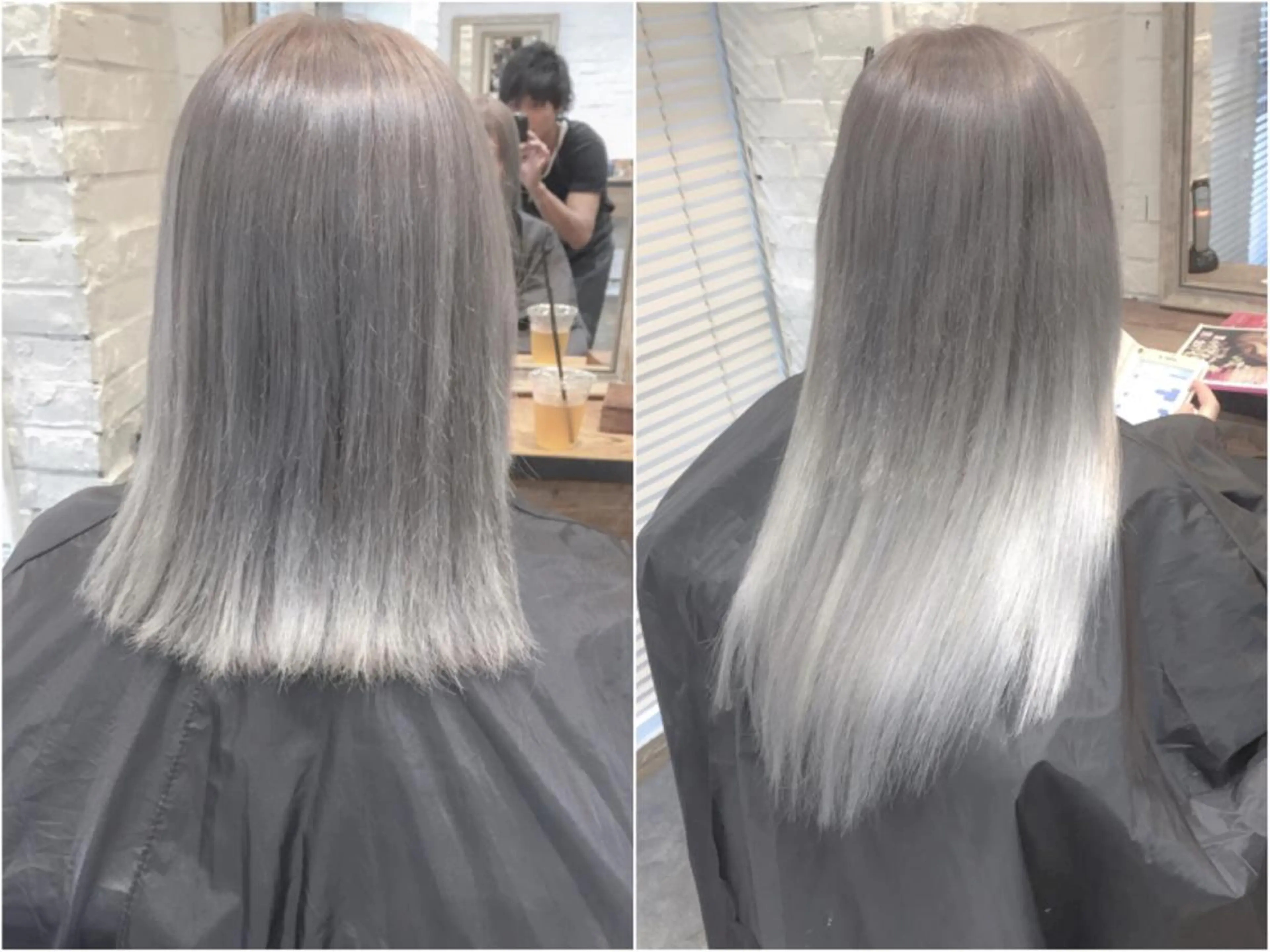 ミディアム カラー 編み込みエクステ ダブルカラー グラデーションカラー エクステ エクステリピート率 No.1 菊池　悠介のヘアスタイル