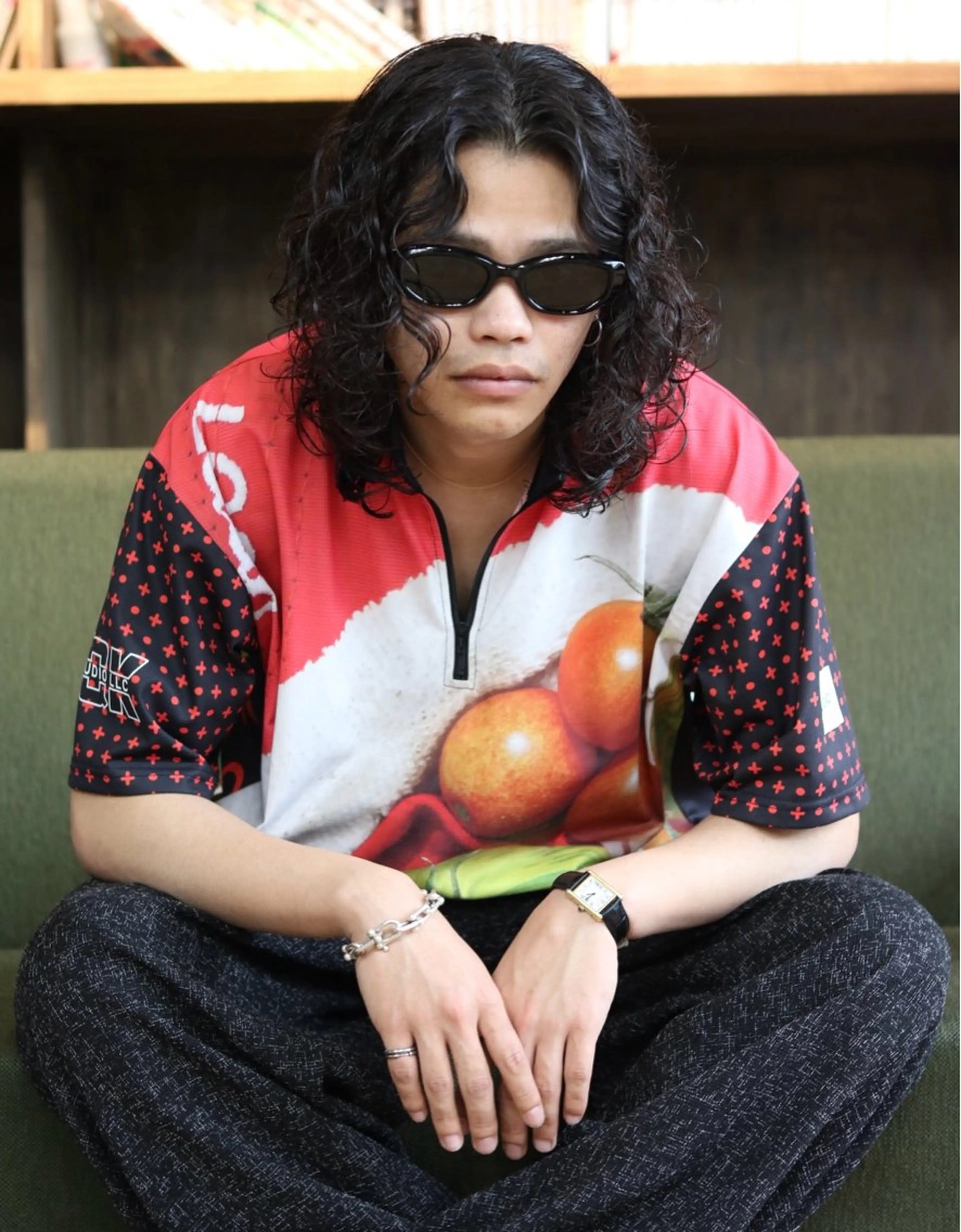 ロング メンズ メンズパーマ ロング Beauty&Trip   QUEENS  Good Plan所属・藤本 一佳のヘアスタイル