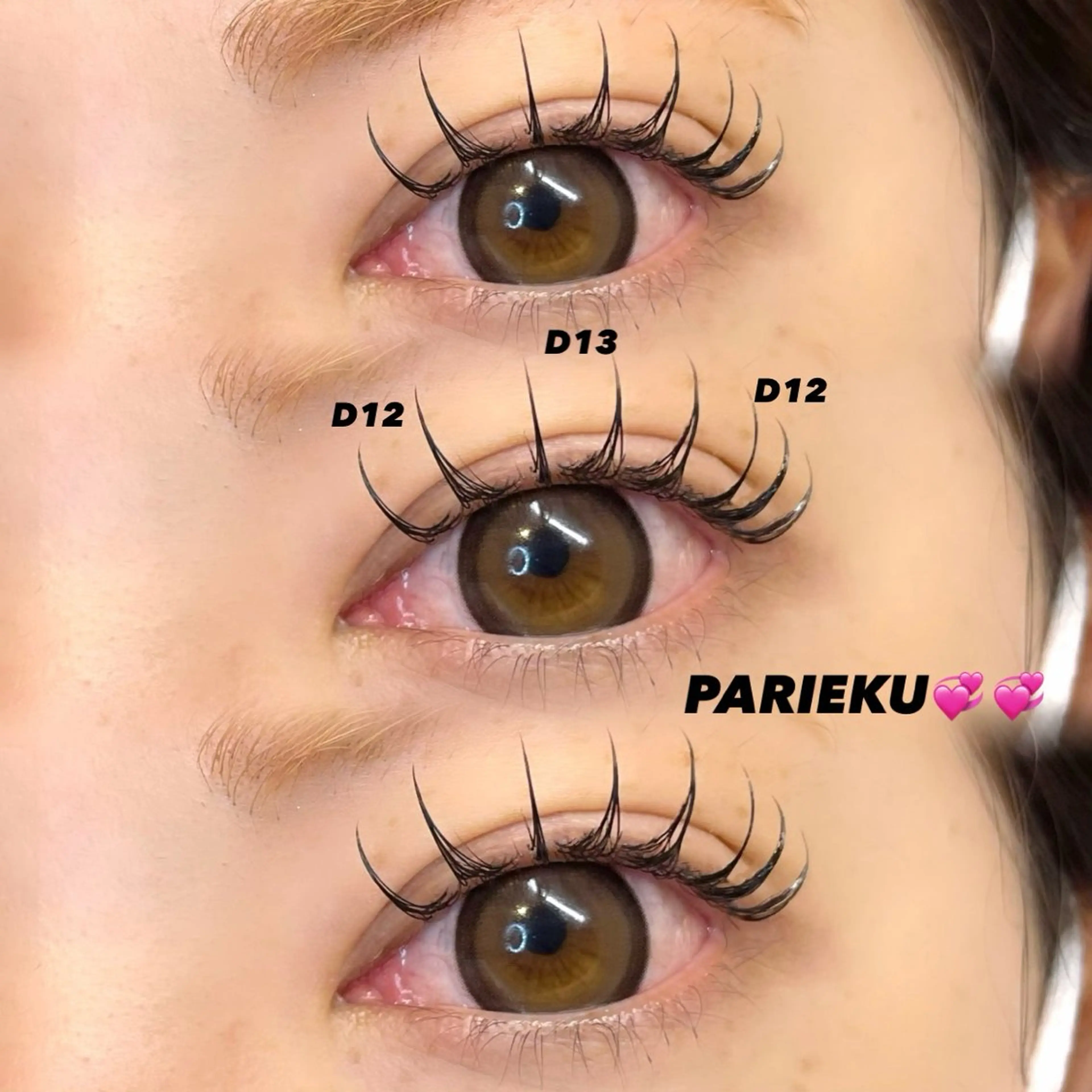 マツエク・マツパ マツエク Mell Yuuna ♡パリエク /束感のマツエク・マツパデザイン