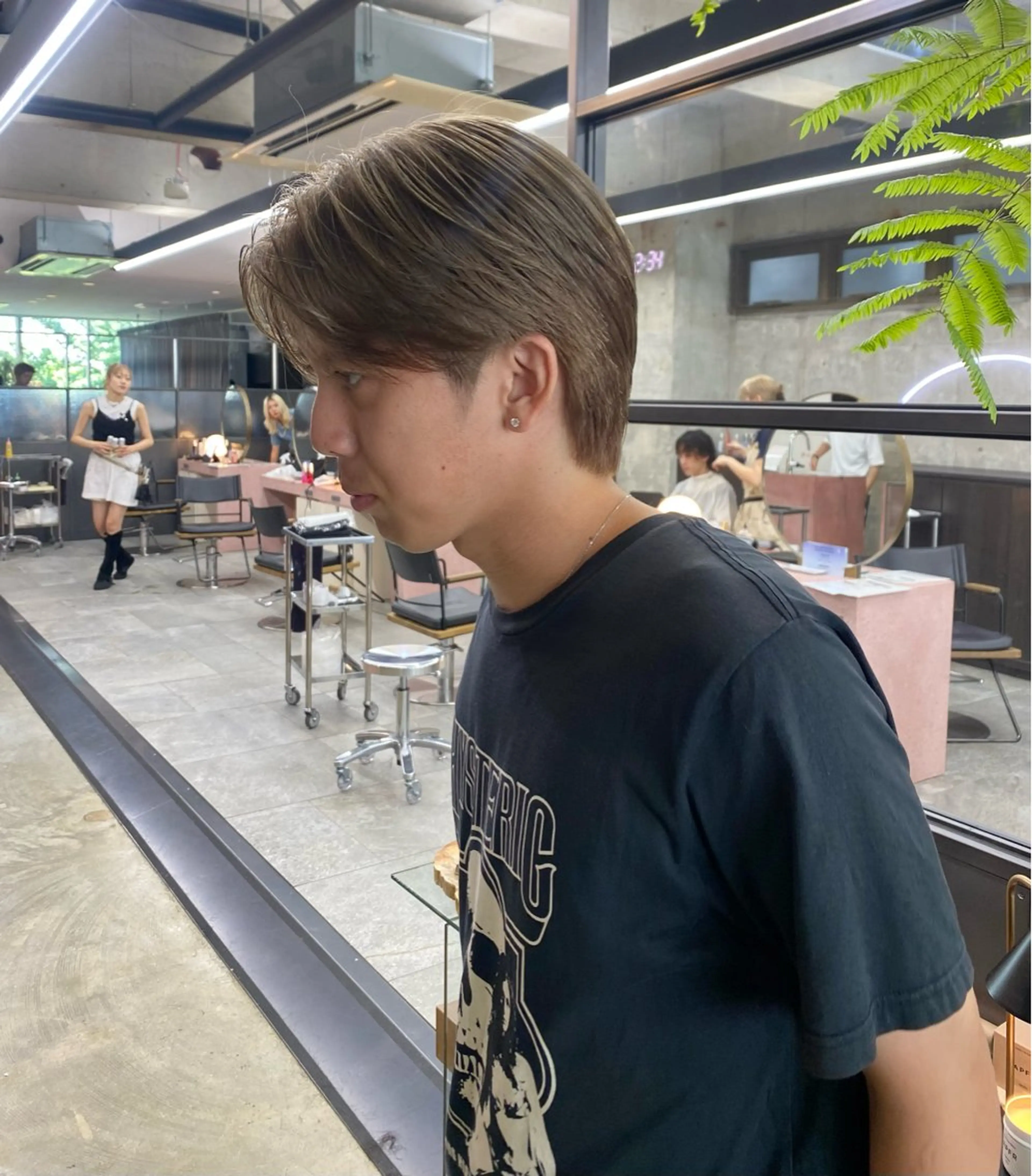 ショート メンズ 暖色カラー/オリーブ /ミニボブ/白柳美空のヘアスタイル