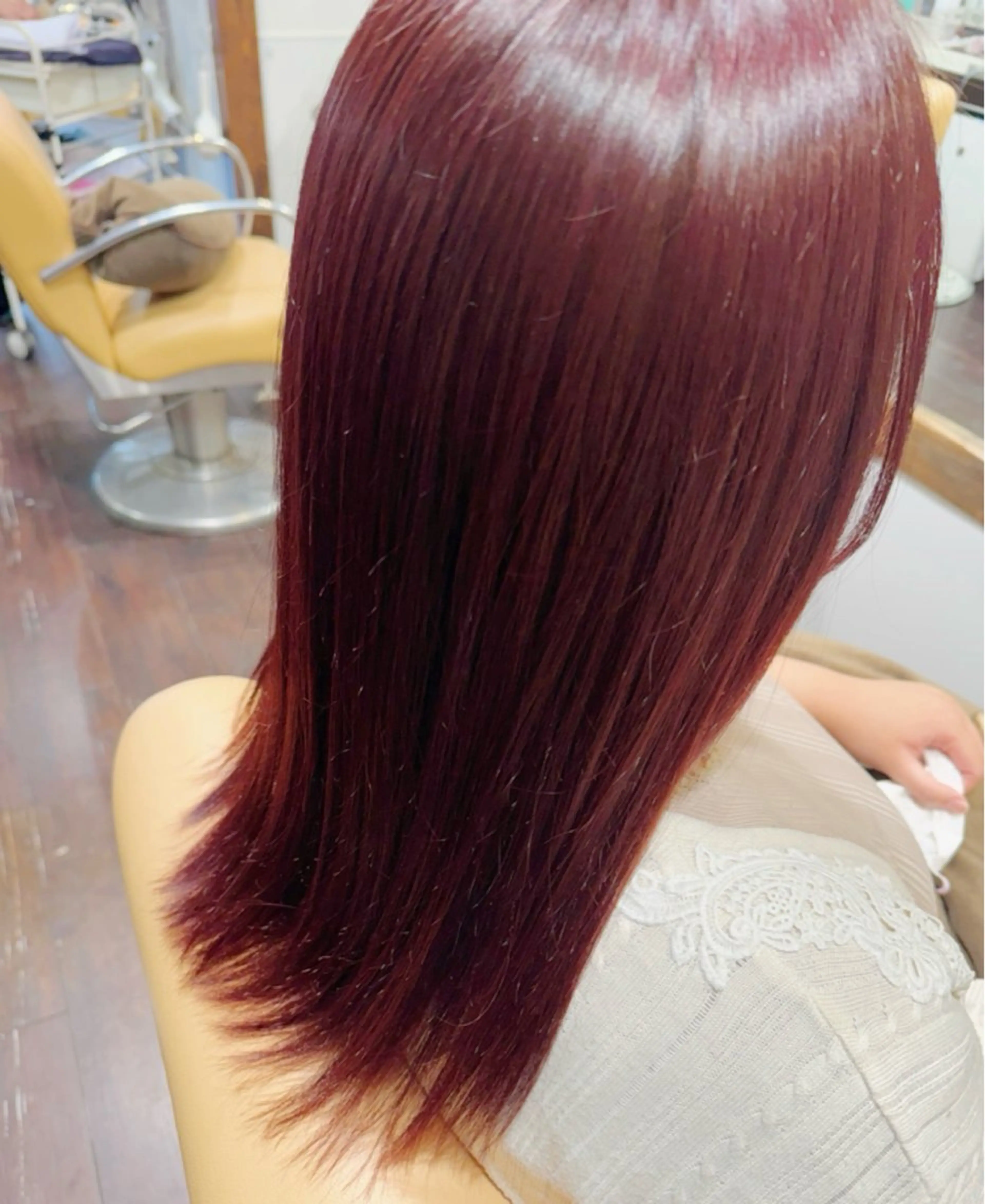 セミロング カラー 透明感カラー ヘアカラー トリートメント moana大宮所属・mio ☆のヘアスタイル