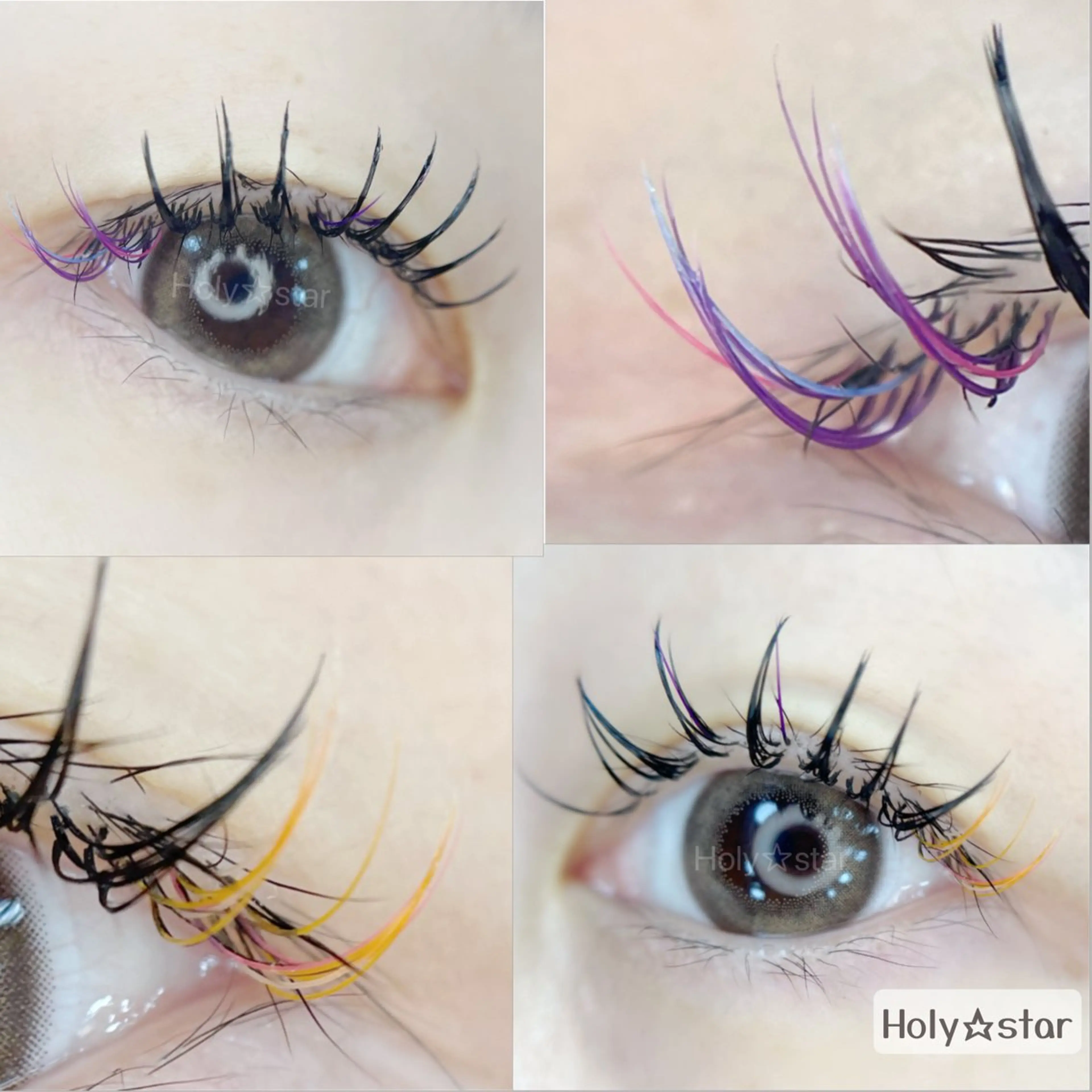 マツエク・マツパ カラーマツエク Holy☆star 【ホーリースター】のマツエク・マツパデザイン