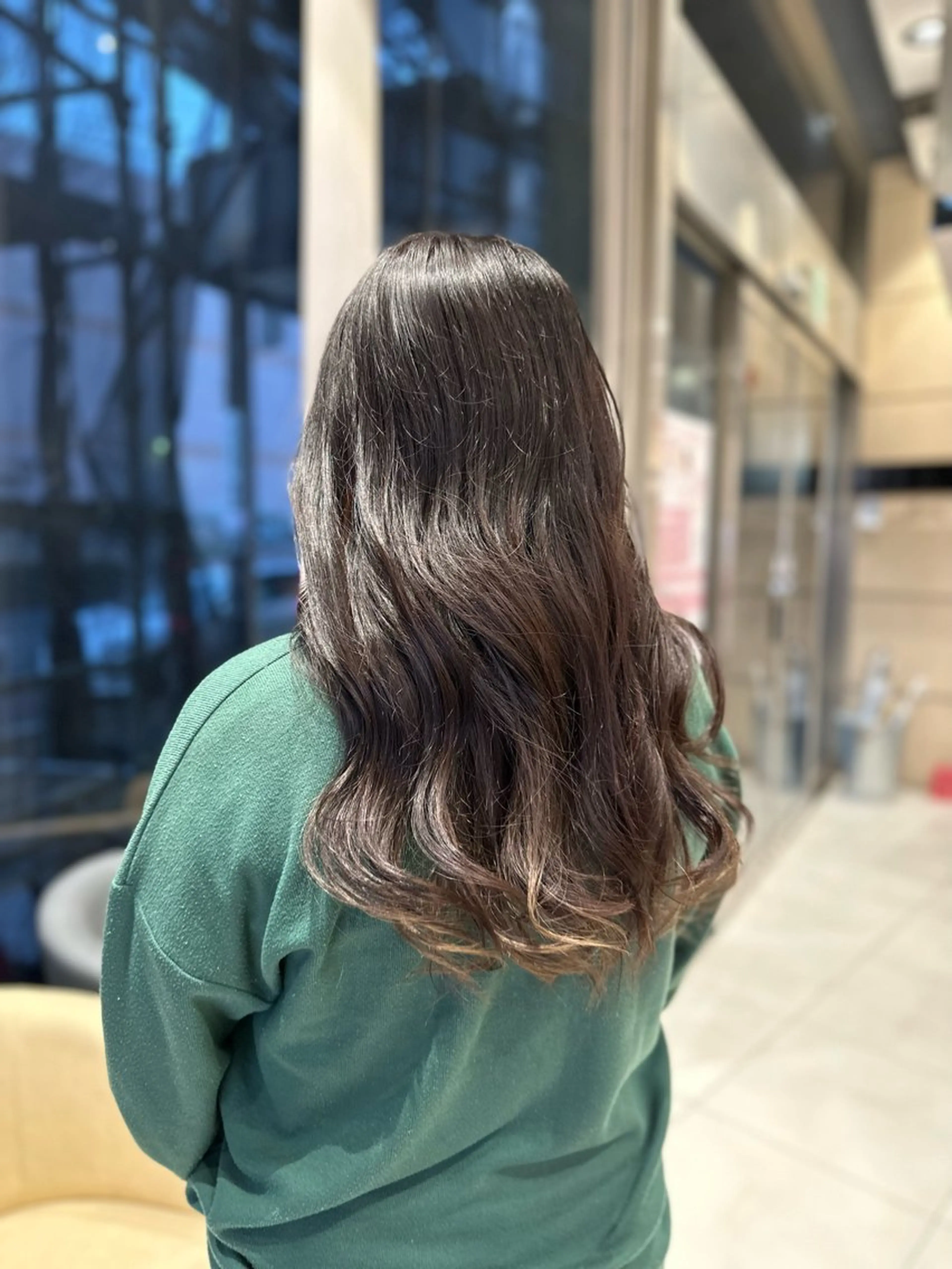 ロング カラー グラデーションカラー カット ヘアカラー トリートメント クロスパーマ/うる艶 カラー/Kurumiのヘアスタイル