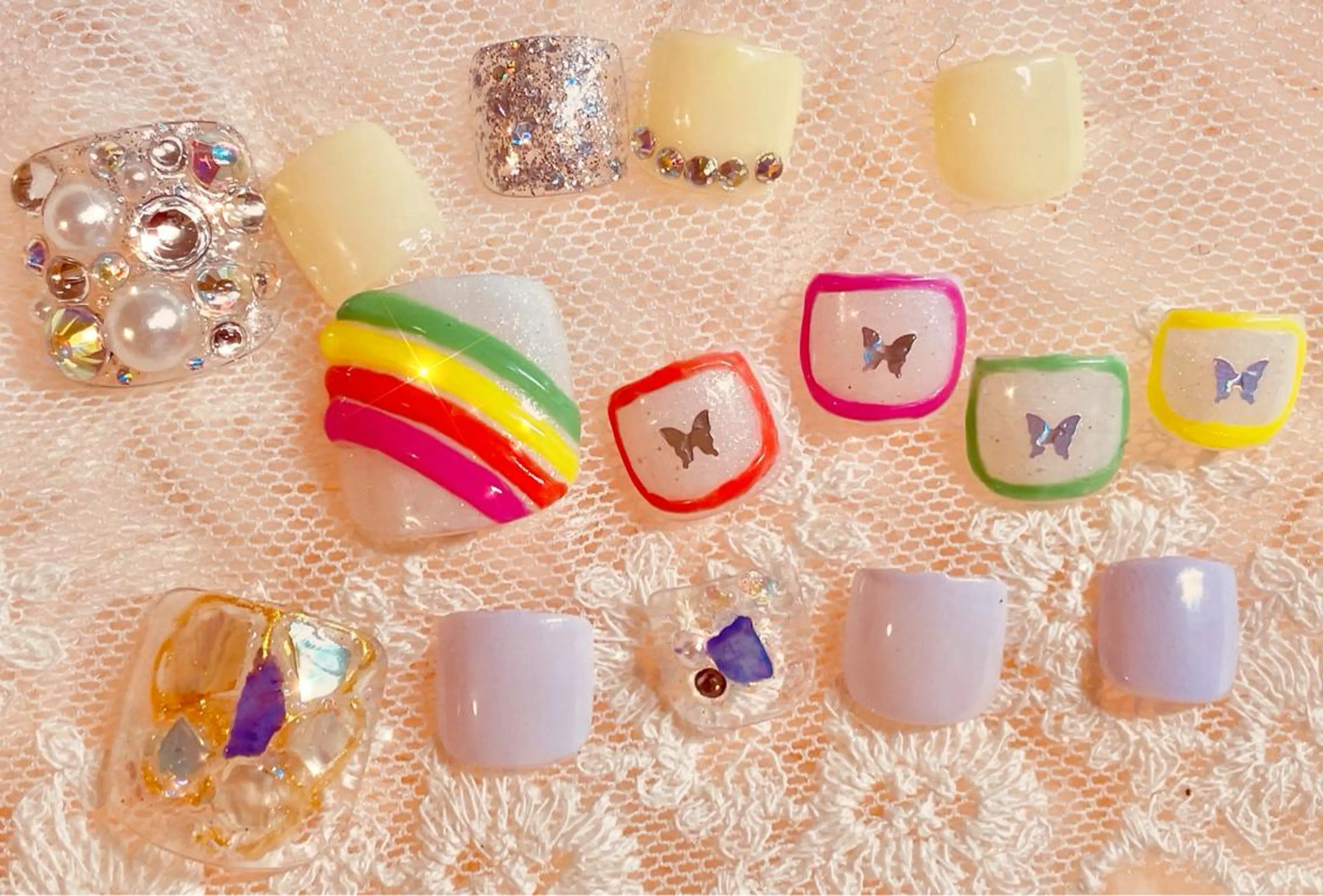 ⭐️フットネイルやり放題コース⭐️画像持ち込みOK🙆‍♀️✨の写真