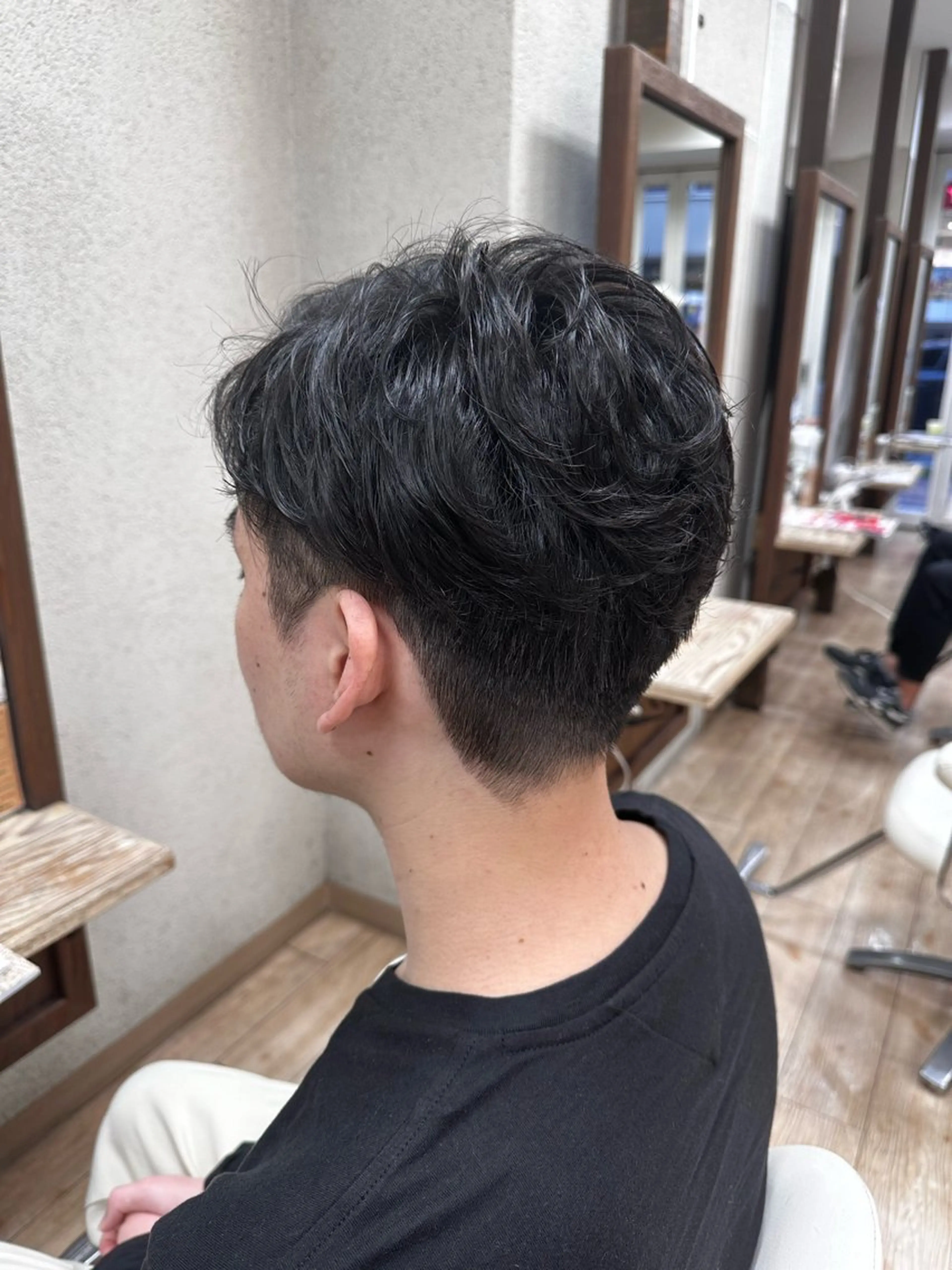 メンズ カット パーマ 阿部 美咲のヘアスタイル