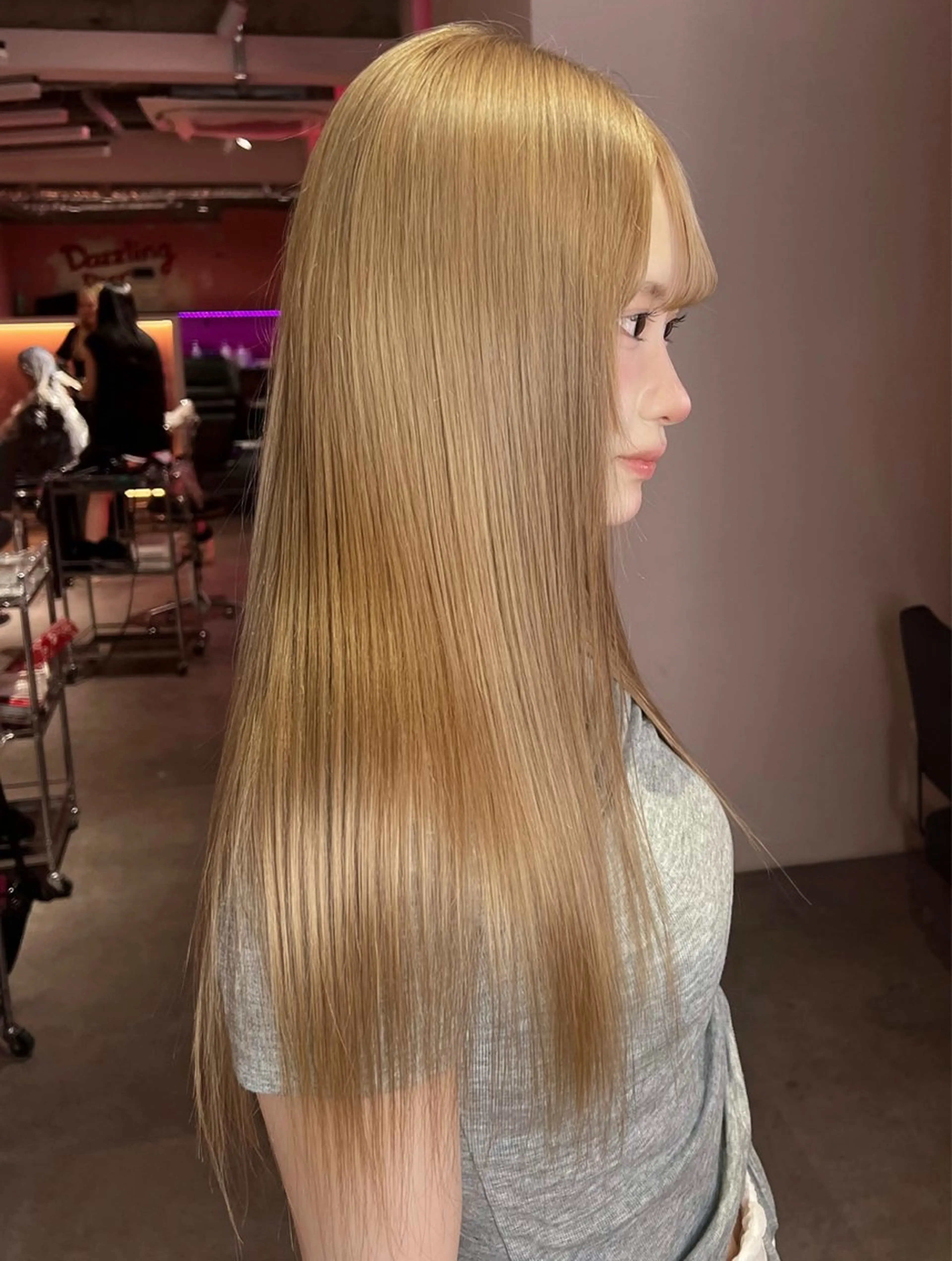 ロング ヘアカラー トリートメント sara/名古屋 /ハイトーンのヘアスタイル