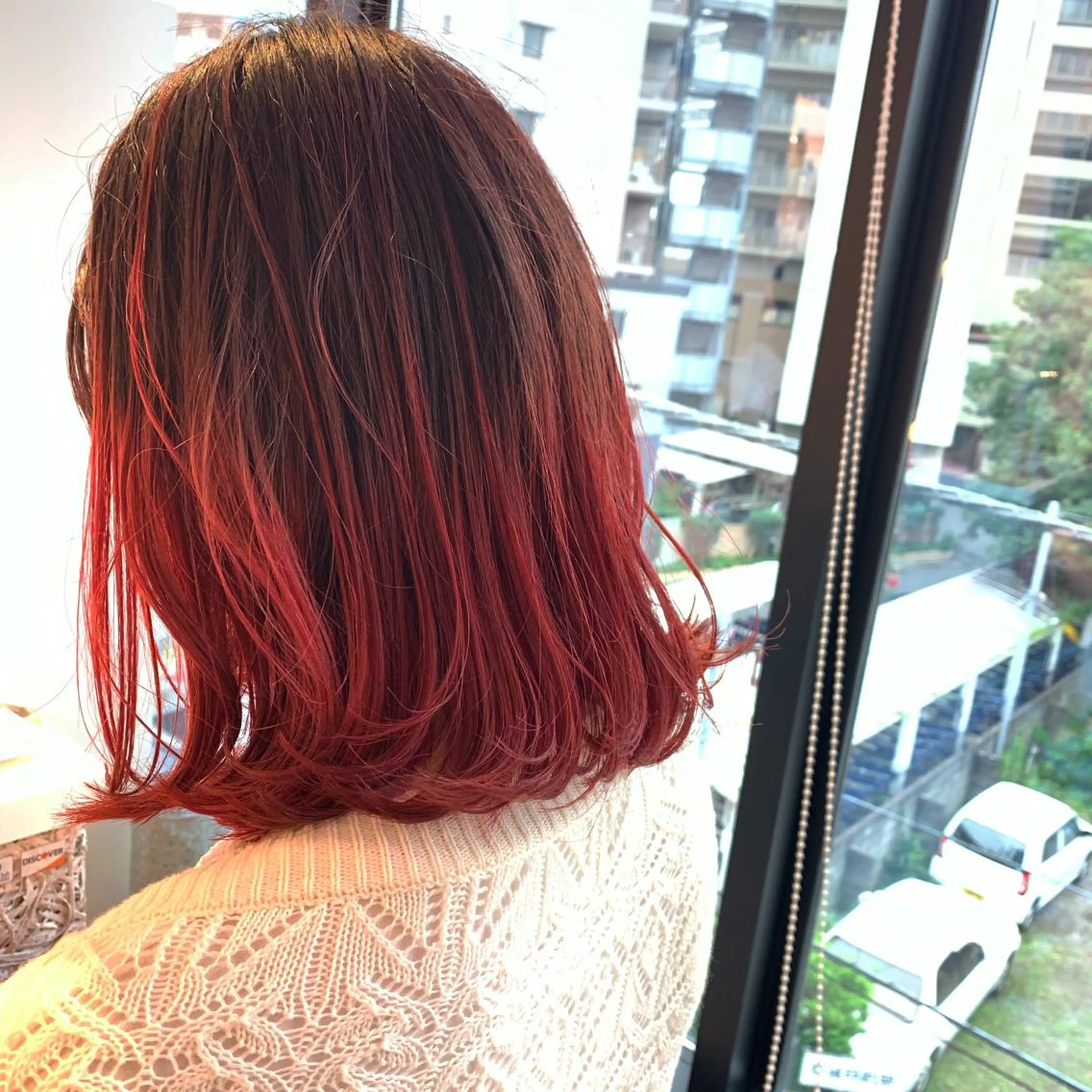 ミディアム カラー ボブ/暖色/デザイン KOYUKI⛄️のヘアスタイル