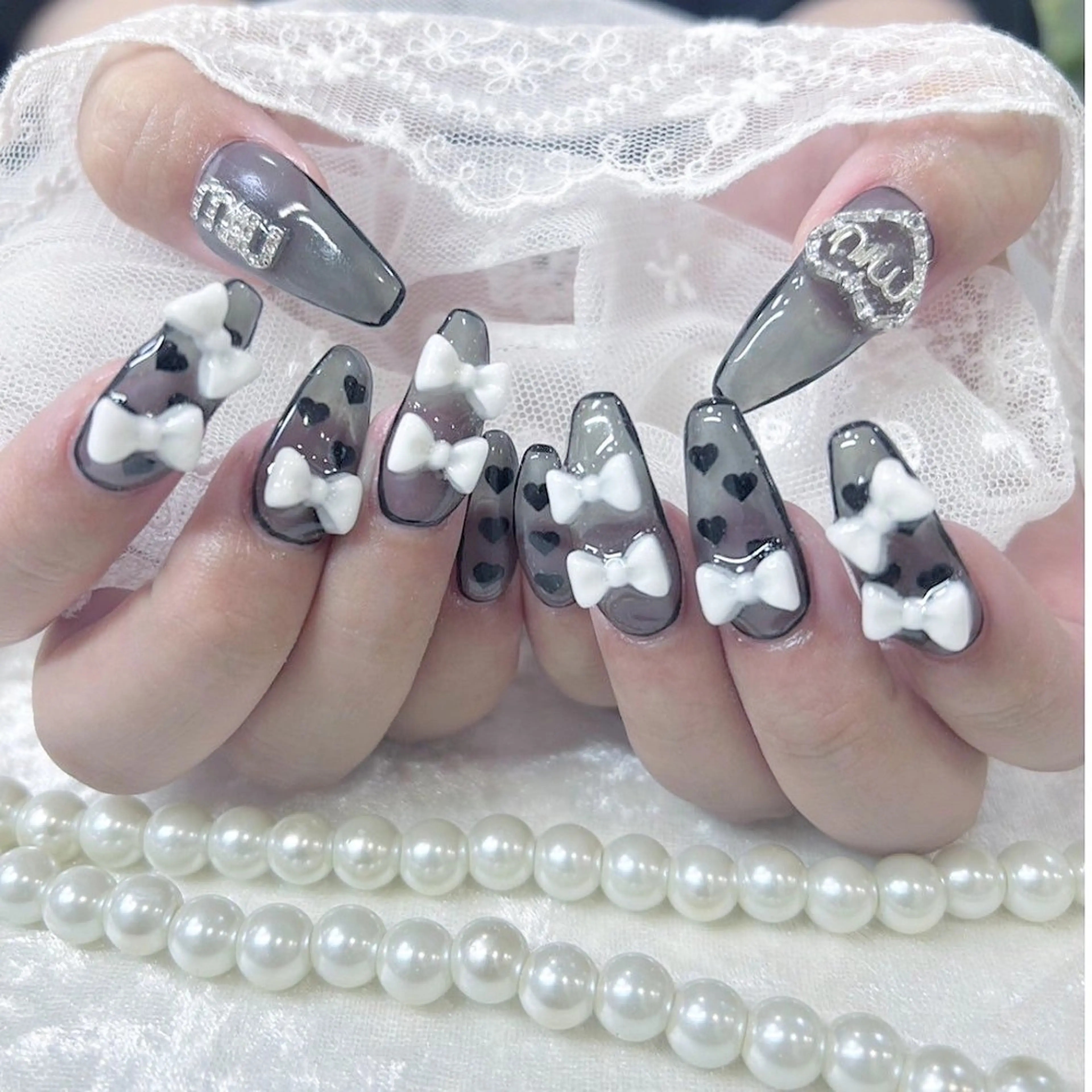 ネイル 長さ出し フットネイル 韓国ネイル マグネットネイル 持ち込み ハンドネイル Minami 🍓のネイルデザイン