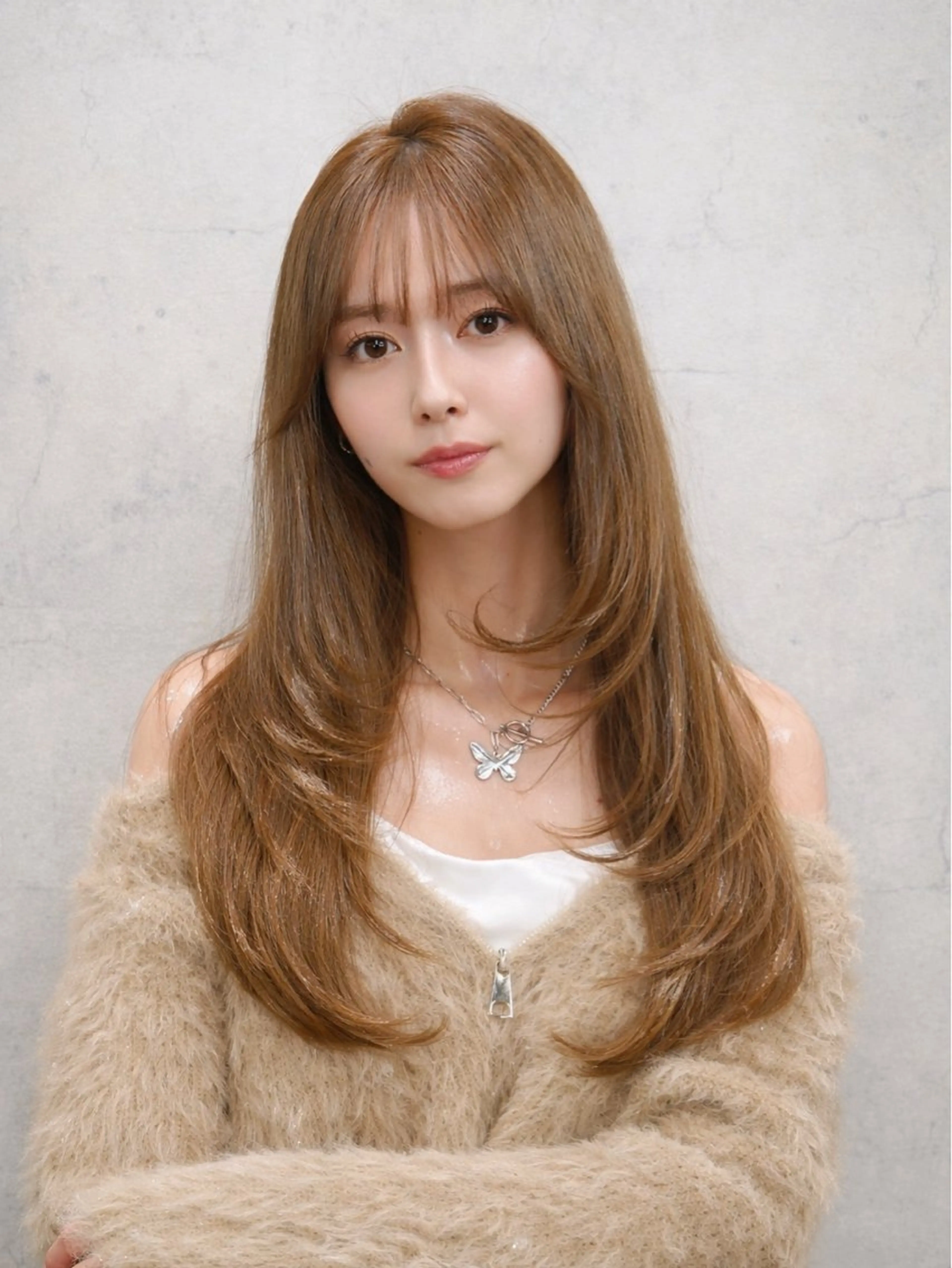 ロング カラー カット ヘアカラー トリートメント ハイトーン/レイヤー 💜Akaneのヘアスタイル