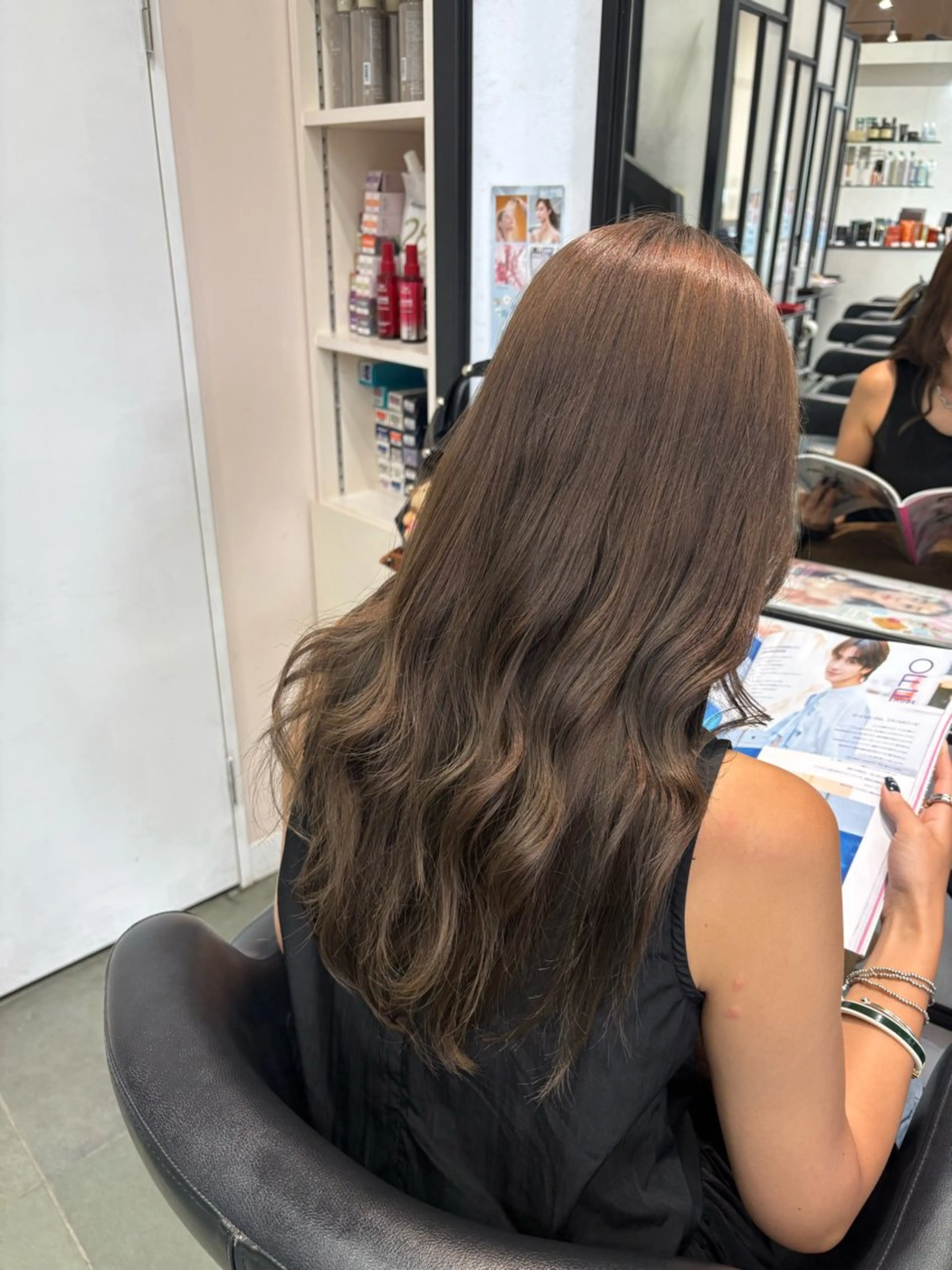 カラー グレージュ オリーブグレージュ オリーブグレー 山内 友里菜のヘアスタイル