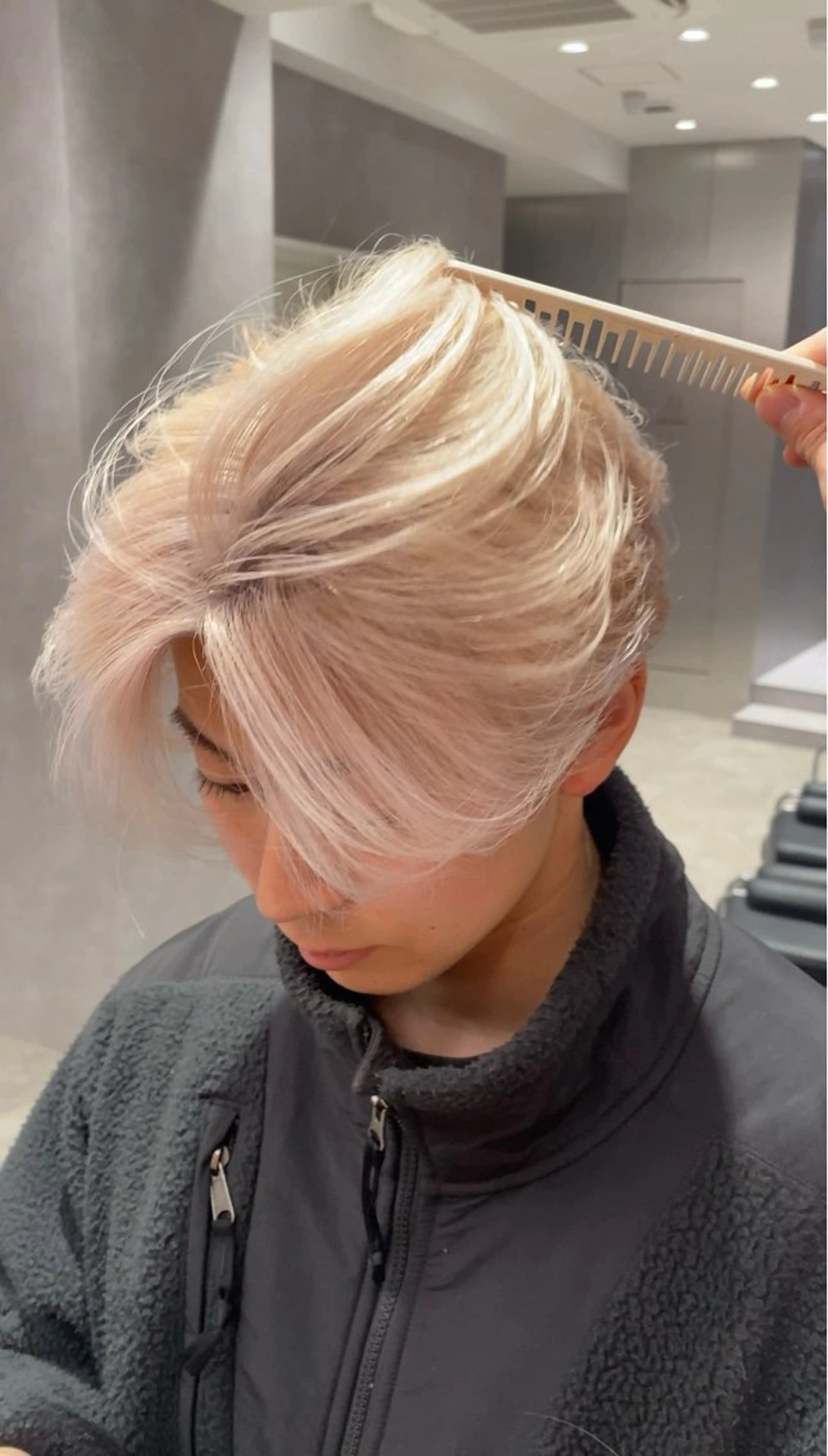 ショート ヘアカラー 💎ブリーチ/パーマ /新宿/モリオのヘアスタイル