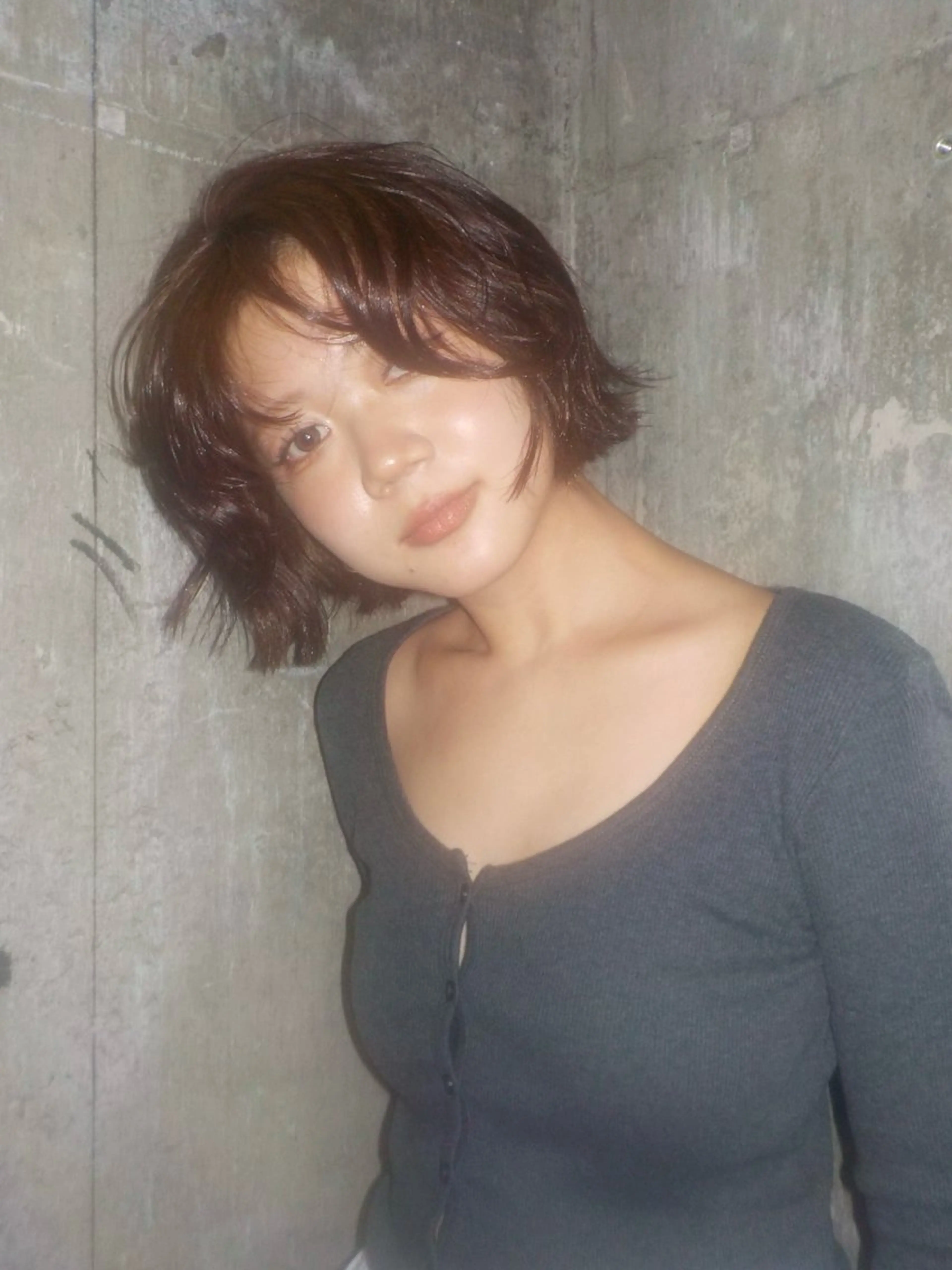 ショート カット パーマ 捺葵 @72tomi__のヘアスタイル