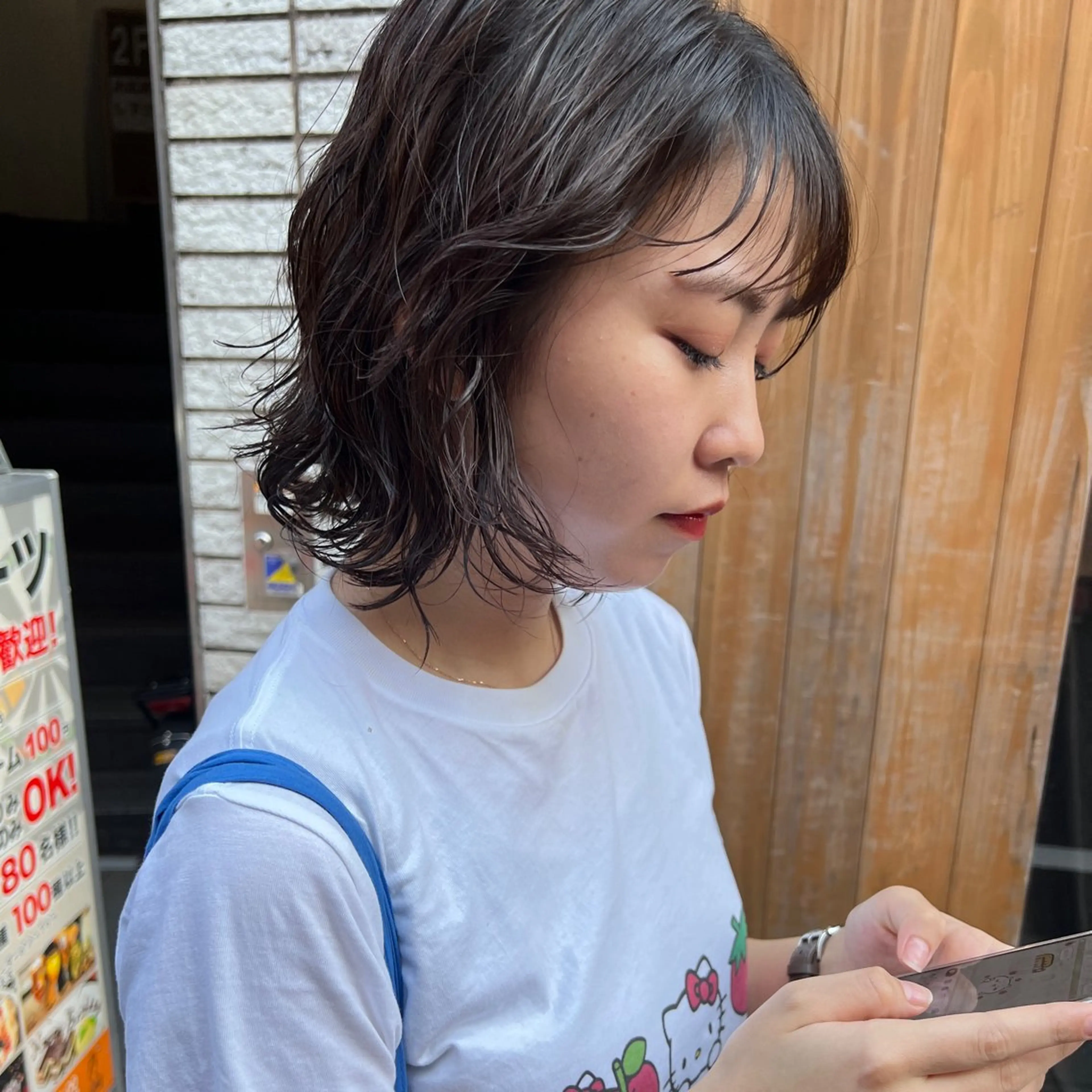 ショート パーマ カット ヘアカラー パーマ トリートメント トレンドボブ /ミリヤのヘアスタイル