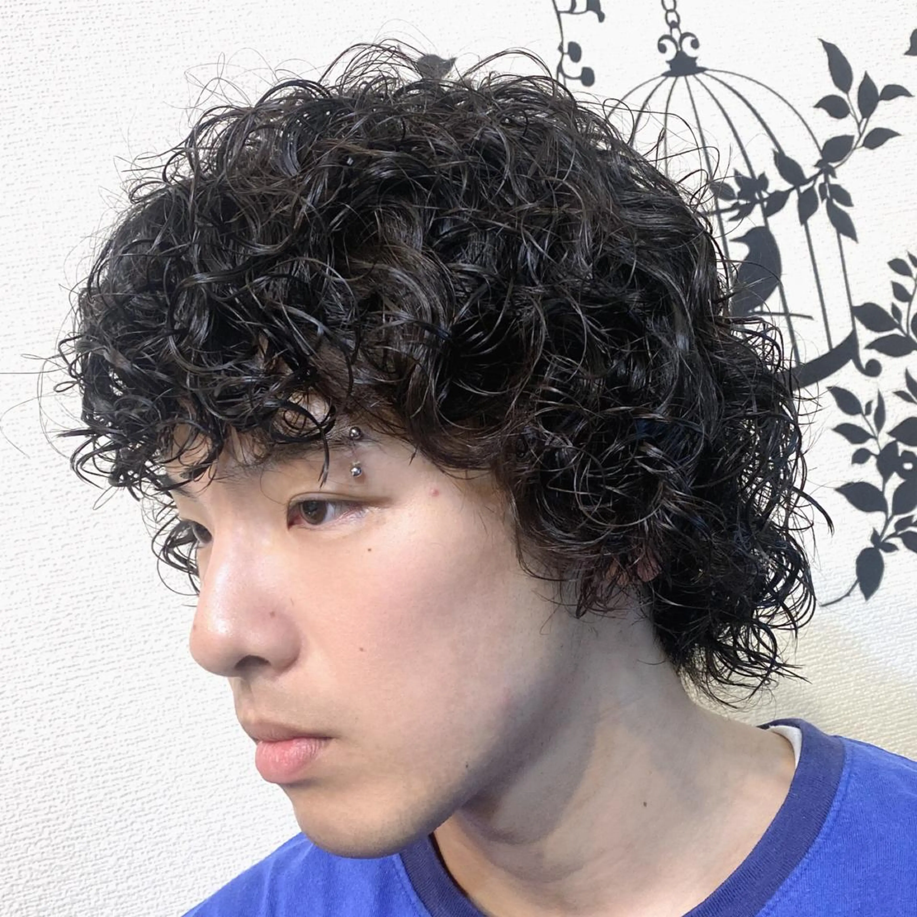パーマ メンズ メンズパーマ プードルパーマ 刈り上げ プードルパーマ ナガハマ美容室所属・ナガハマ ミカのヘアスタイル