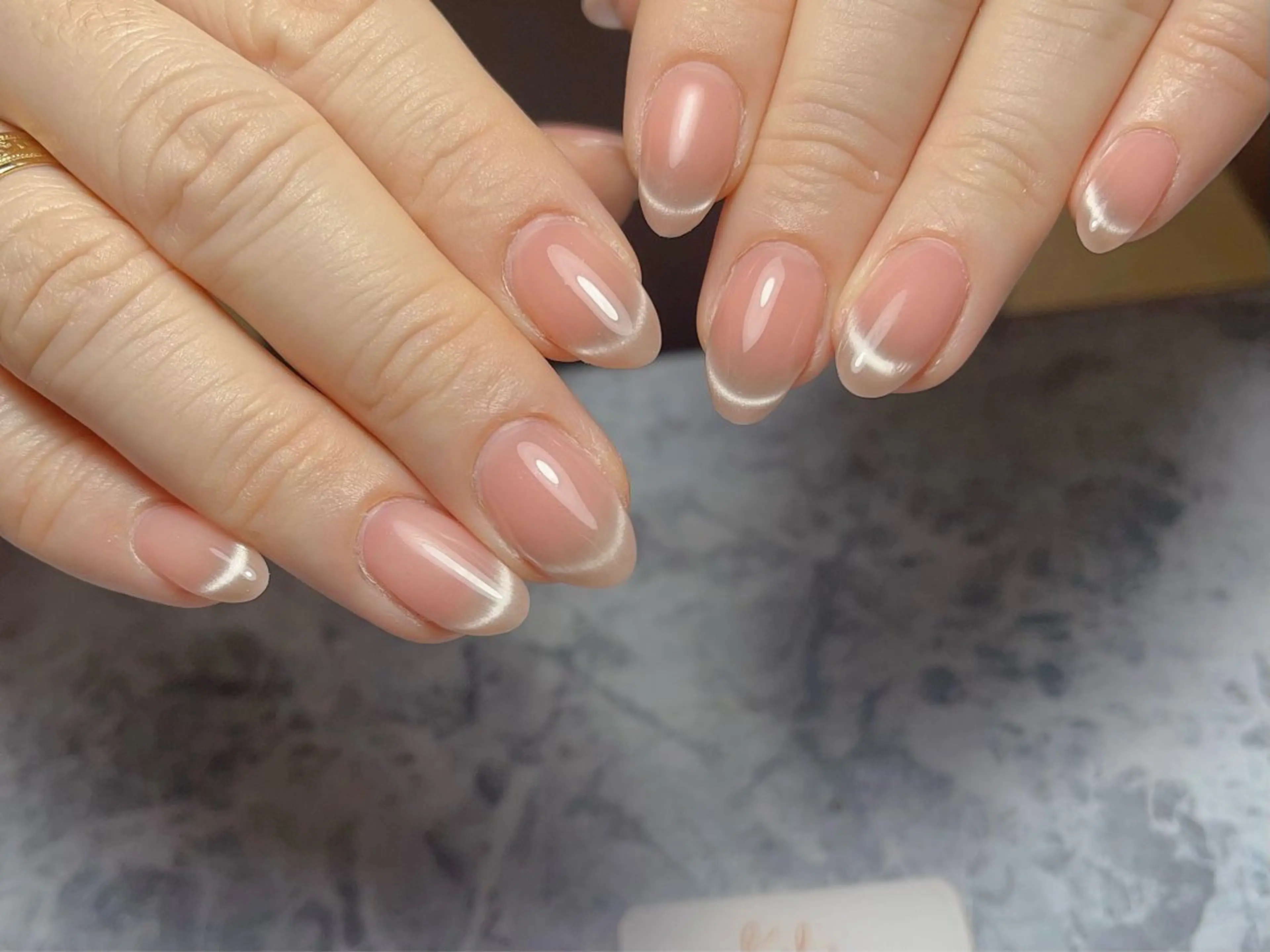 ❤️🔥ソフトジェルオフ無料❤hand💕ガラス/マグネット/ミラーフレンチの写真