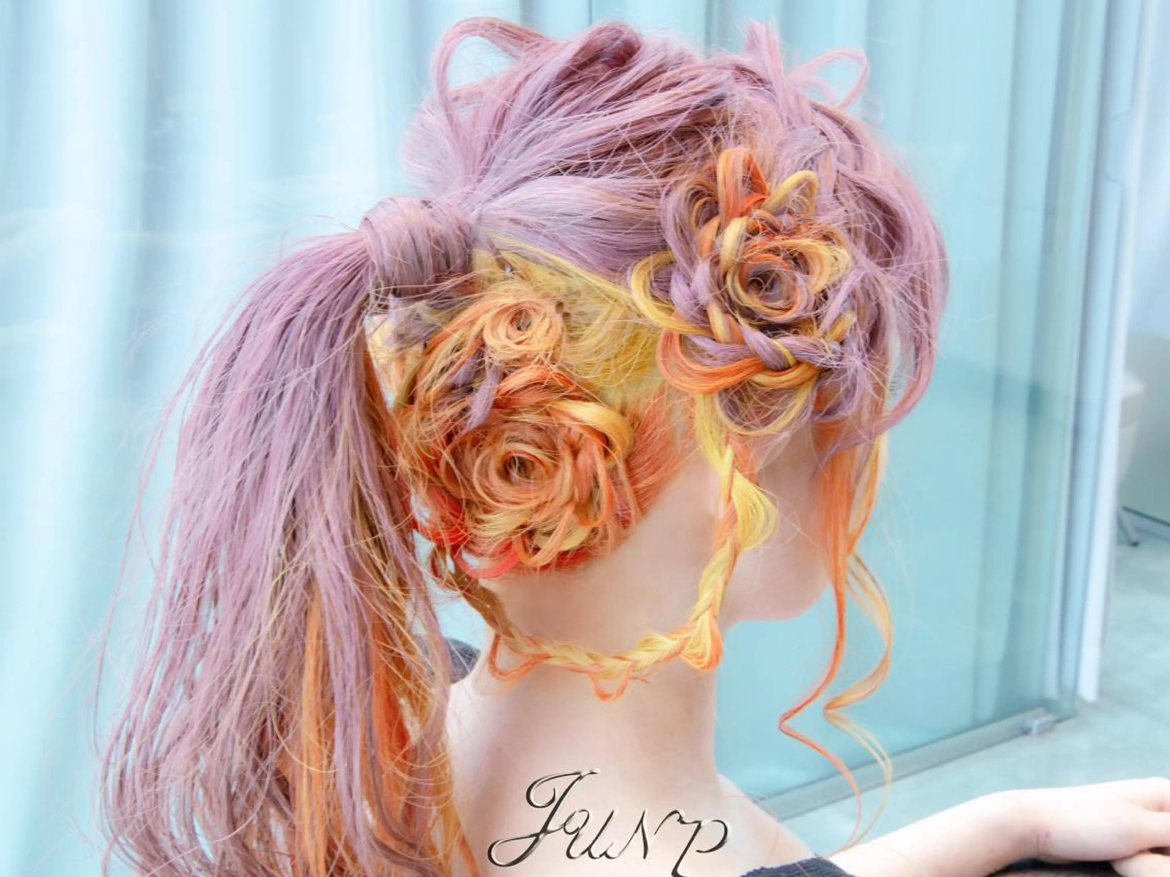 ロング カラー ヘアアレンジ Re:ta Hair 飯田淳平のヘアスタイル