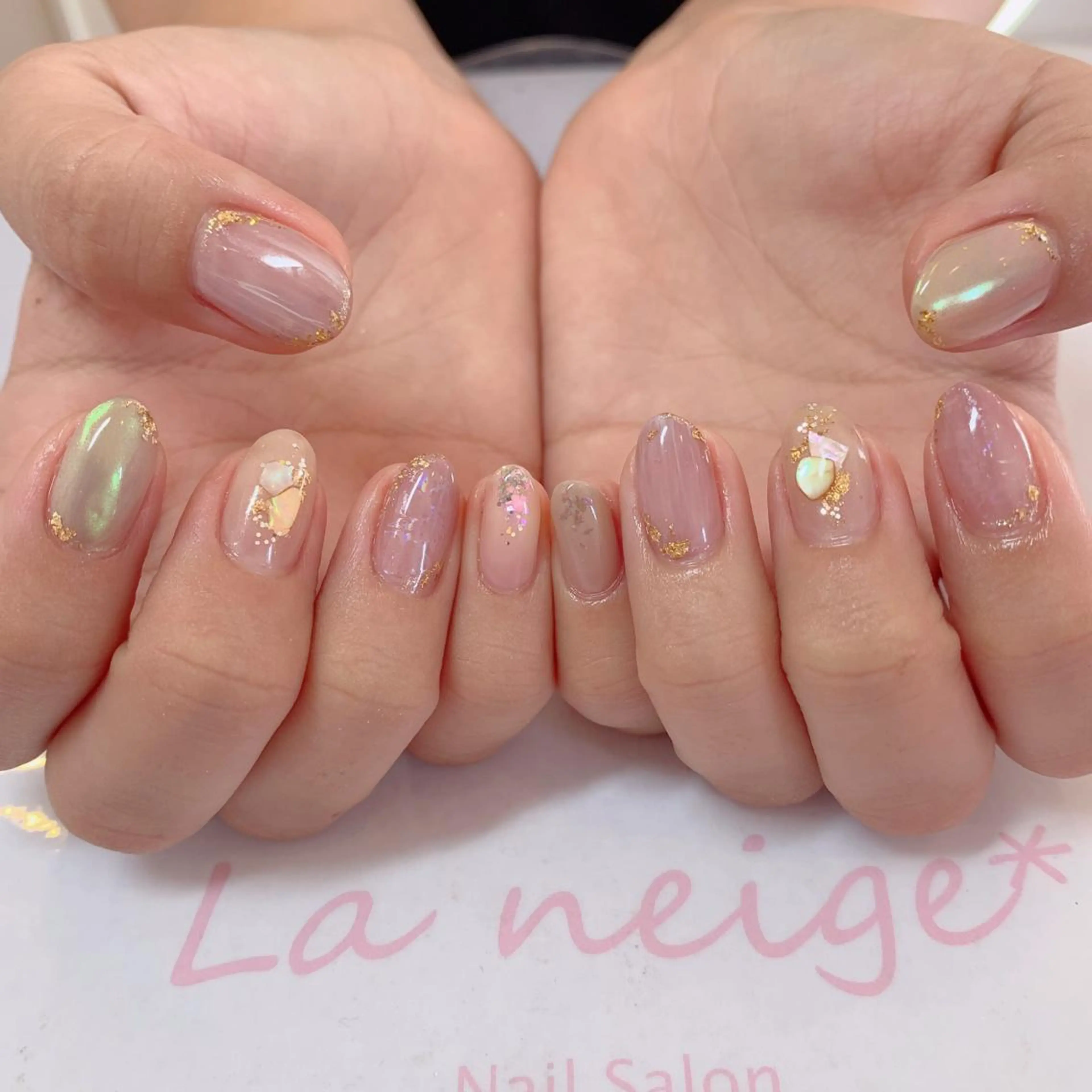 ネイル La neige* yuki 🥯🍑のネイルデザイン