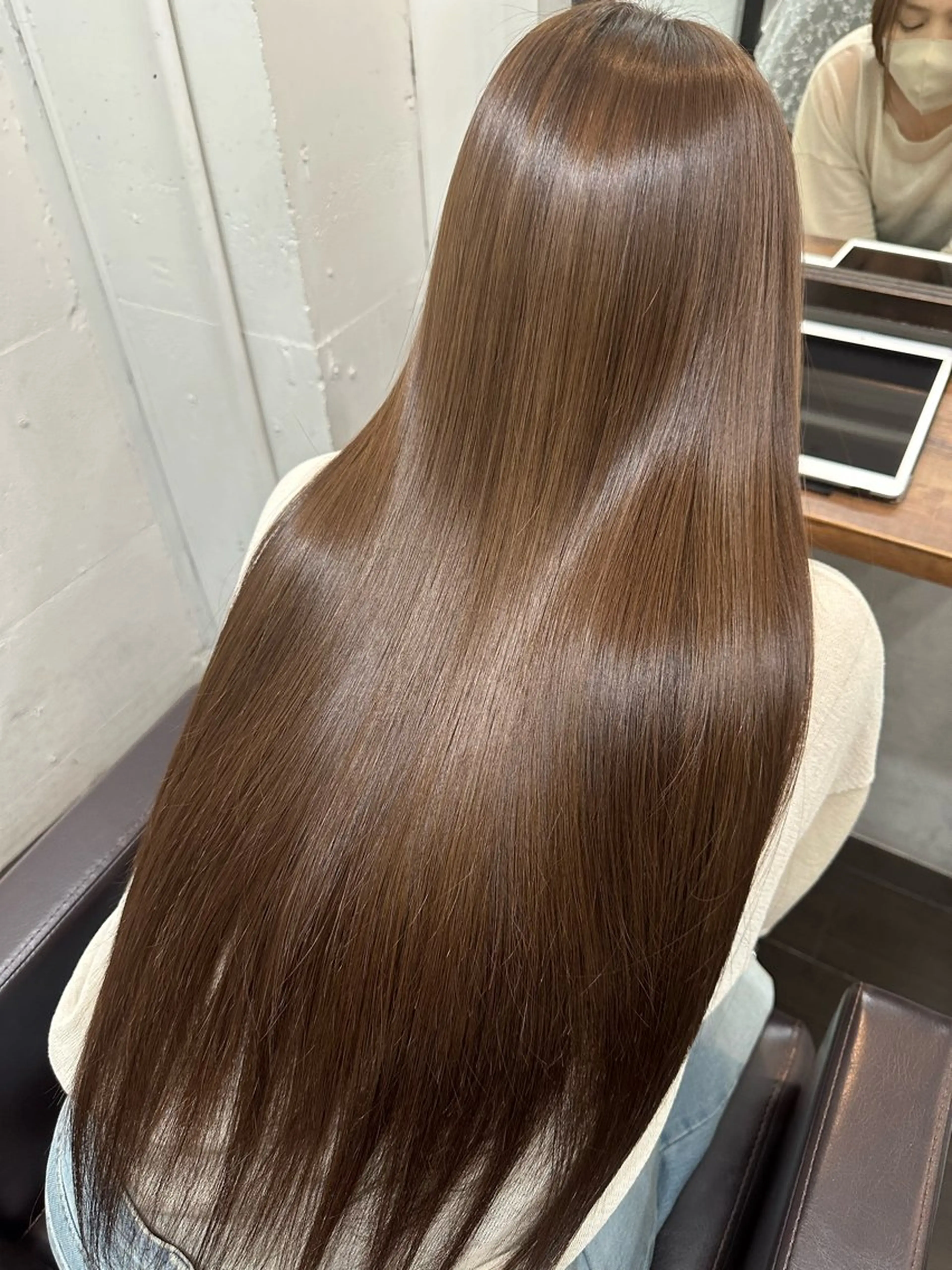 🌹【先着2名限定】美髪メニュー🌹ツヤサラ間違いなし！！カット+カラー＋髪質改善トリートメント💖ストレート仕上げ✨の写真