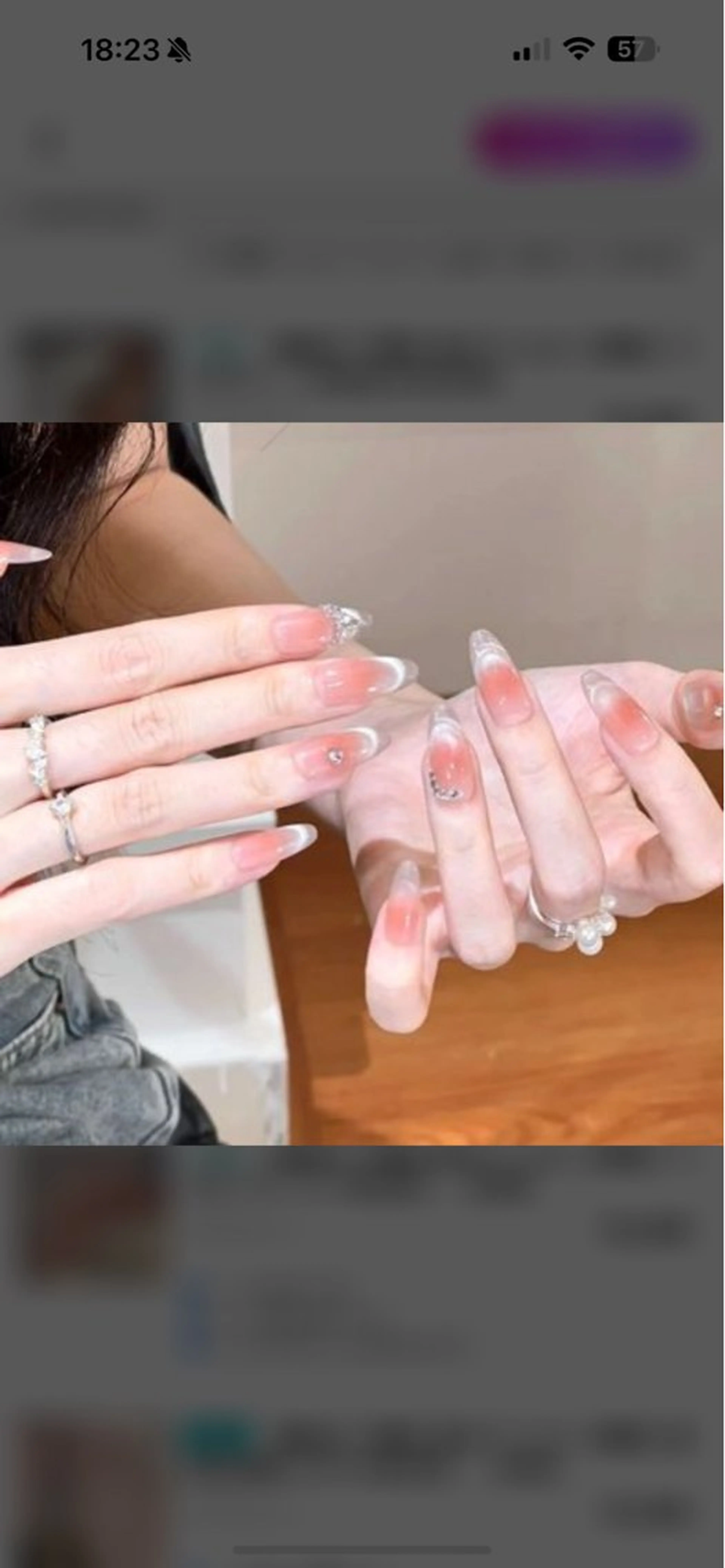 ネイル アートネイル オーロラネイル チークネイル フレンチネイル ガラスフレンチ ハンドネイル 🎀🎀YooLi Nail Salonのネイルデザイン