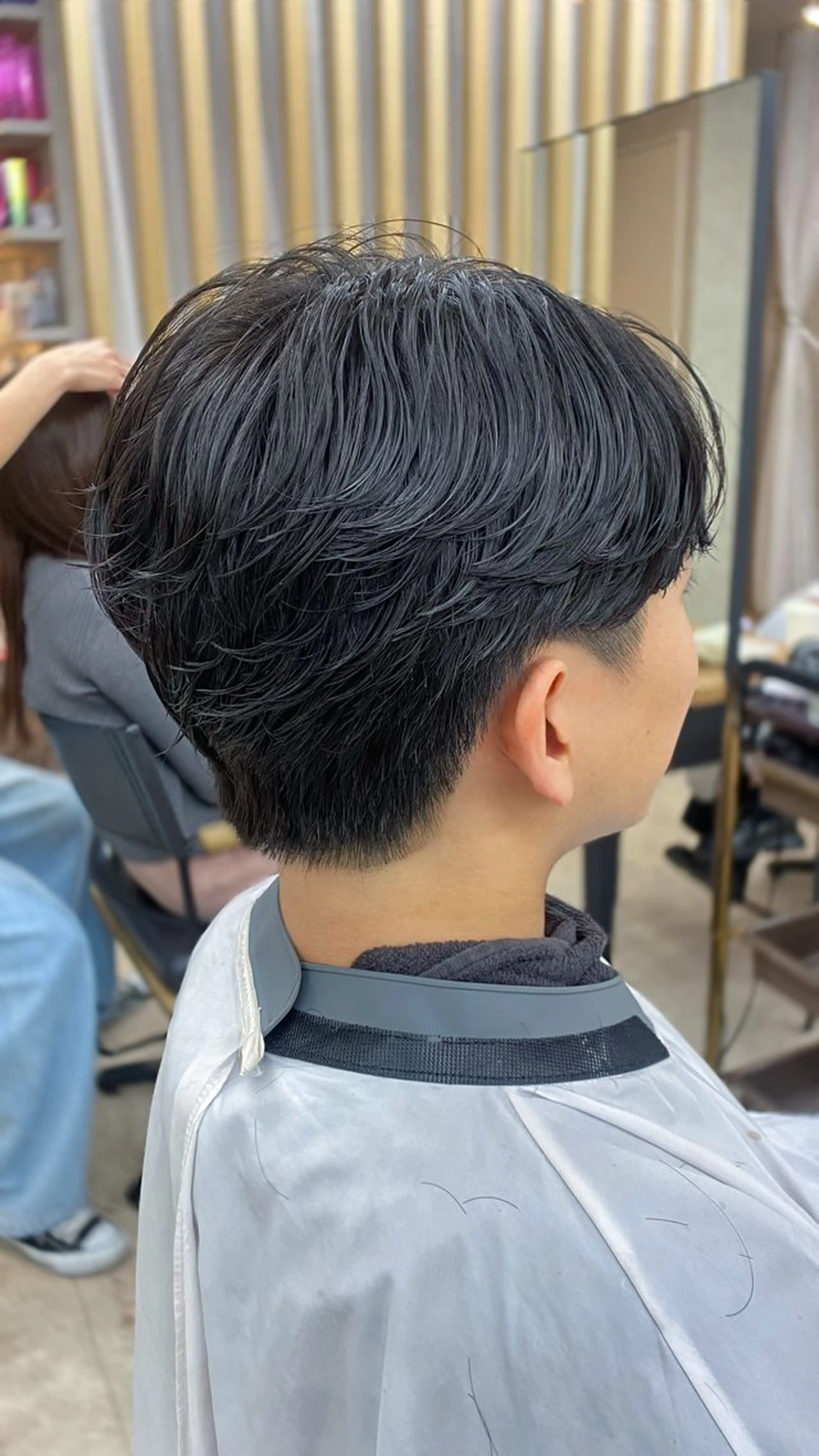 パーマ メンズ フェザーパーマ メンズパーマ カット パーマ トリートメント k.e.y銀座店所属・安藤幹人 メンズカット/パーマのヘアスタイル