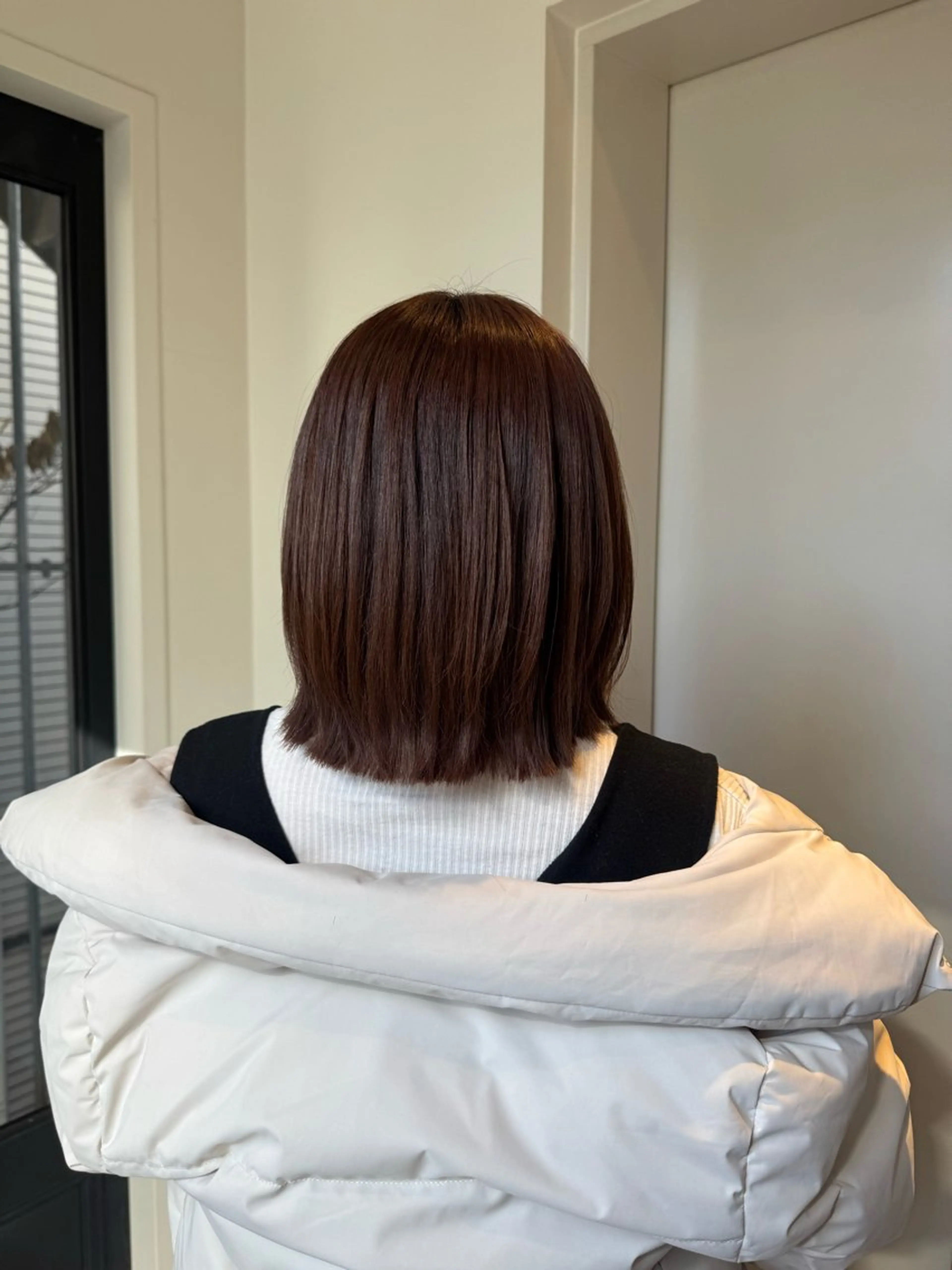 ショート ボブレイヤー ボブ レイヤーカット ホリグチ ルナのヘアスタイル