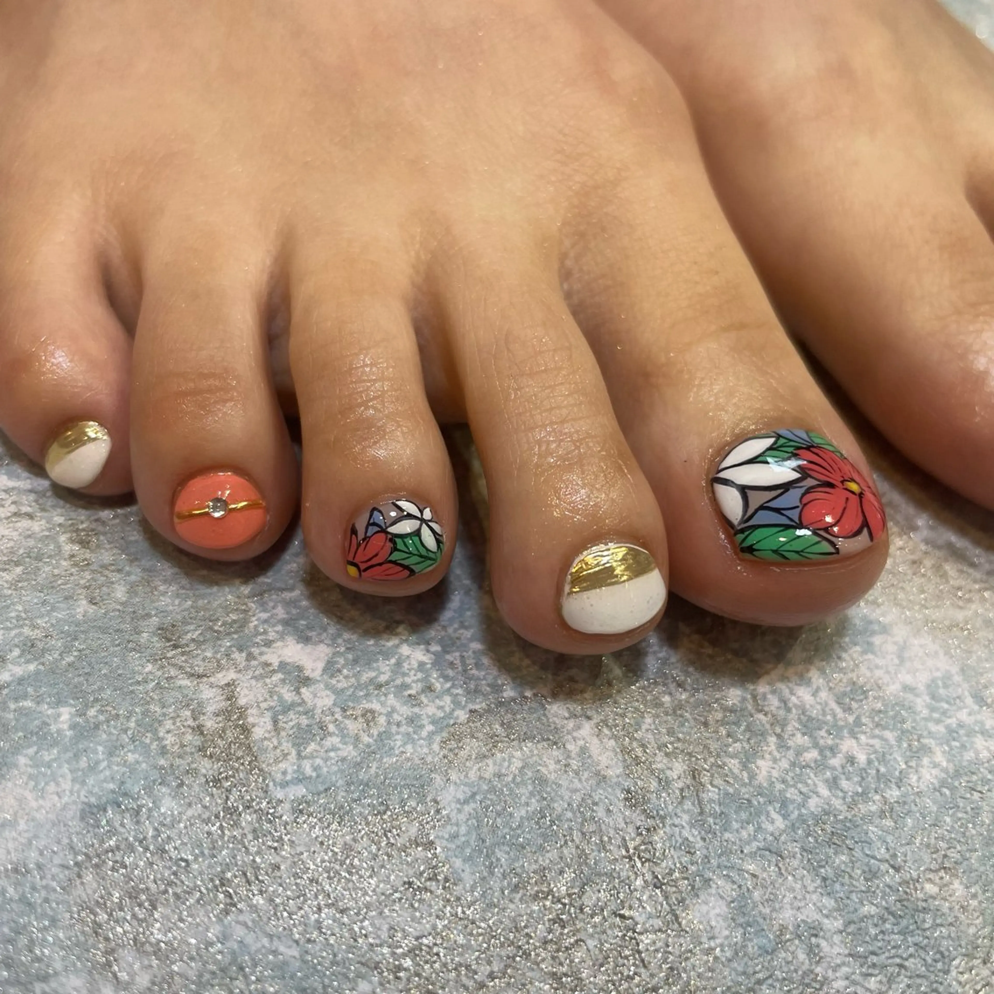 ネイル フットネイル Style Rougeのネイルデザイン