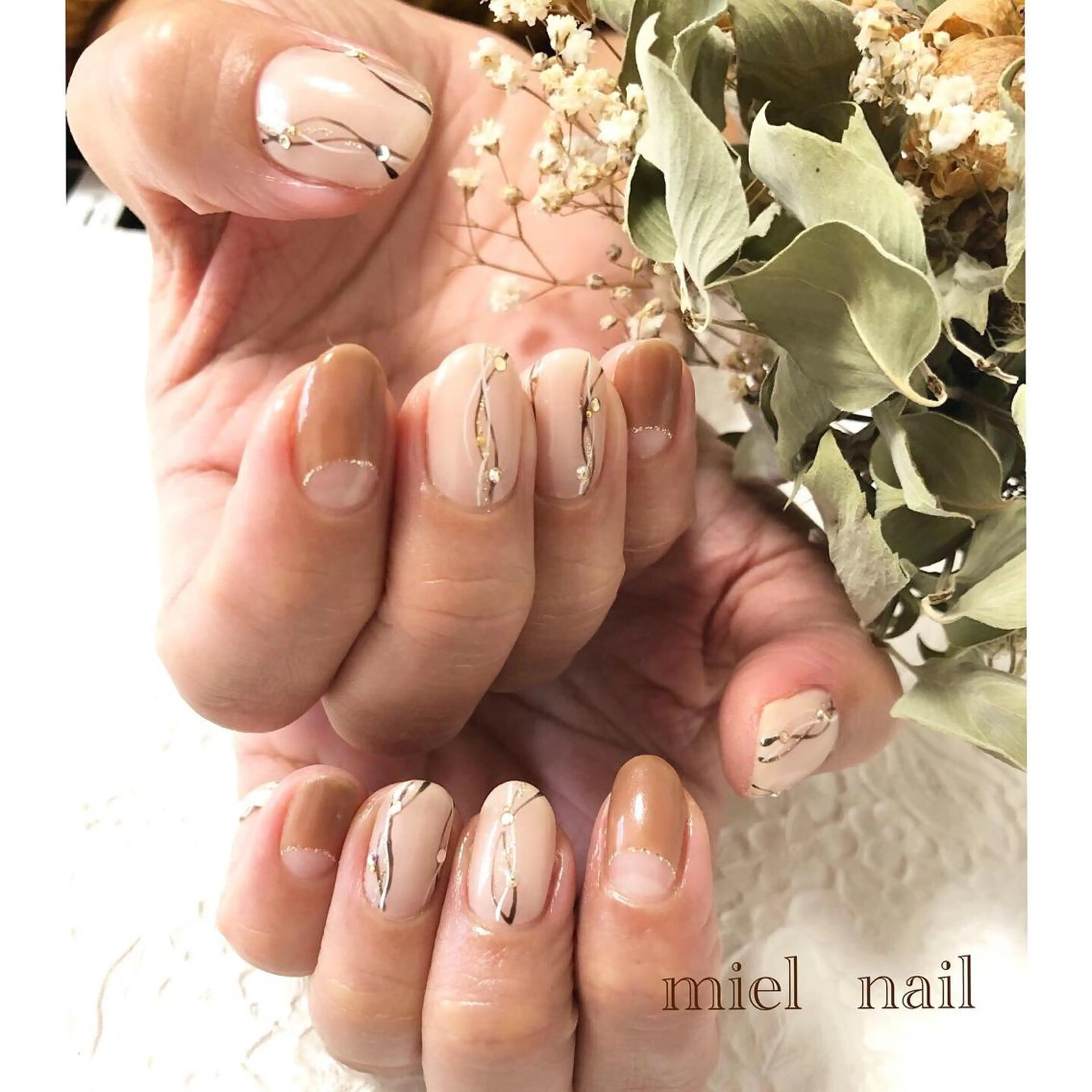 ネイル ハンドネイル miel nailのネイルデザイン