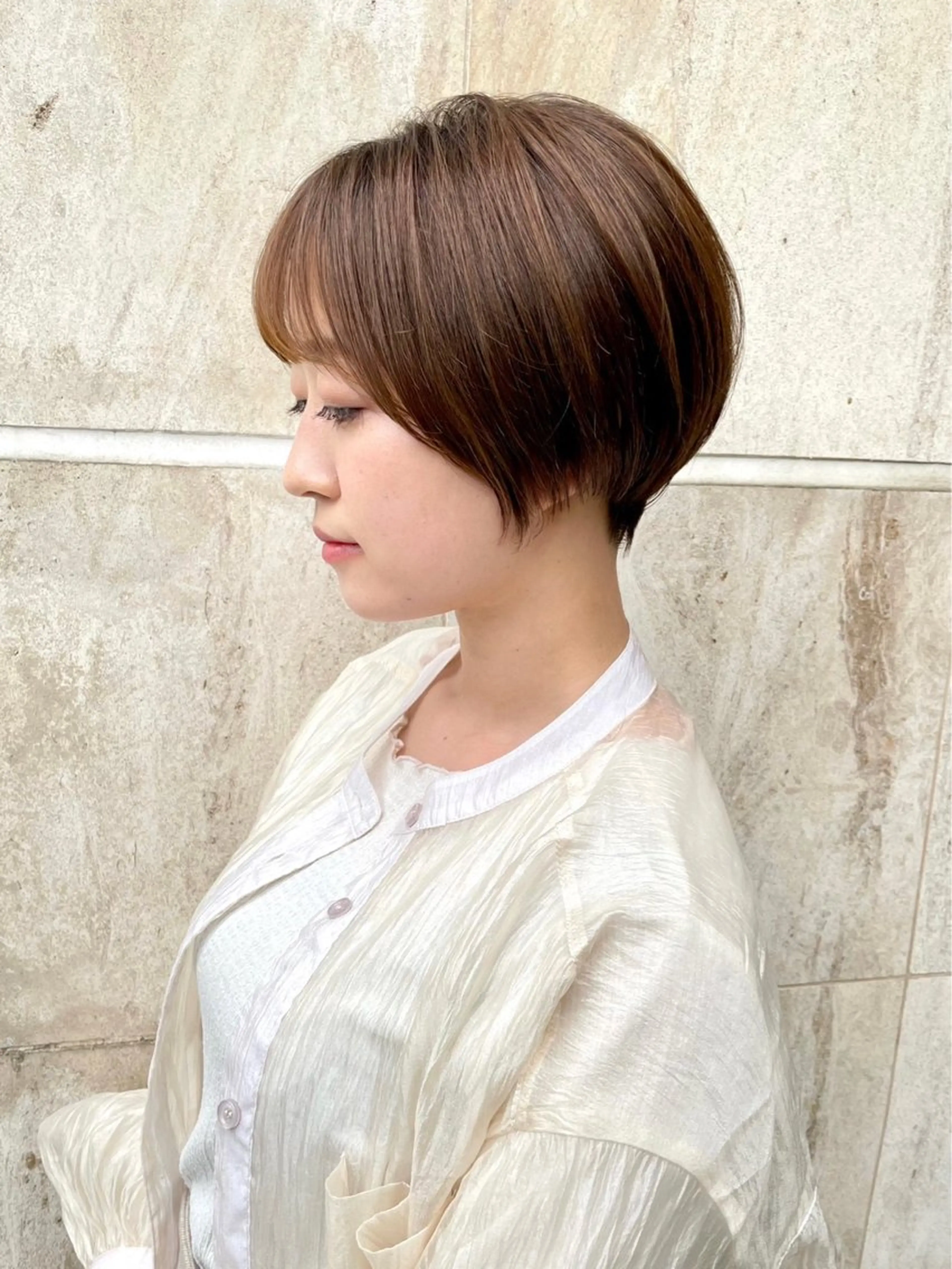 ショート ハイライト 髪質改善 縮毛矯正 トリートメント 艶髪/髪質改善/ NATSUKI🍯のヘアスタイル