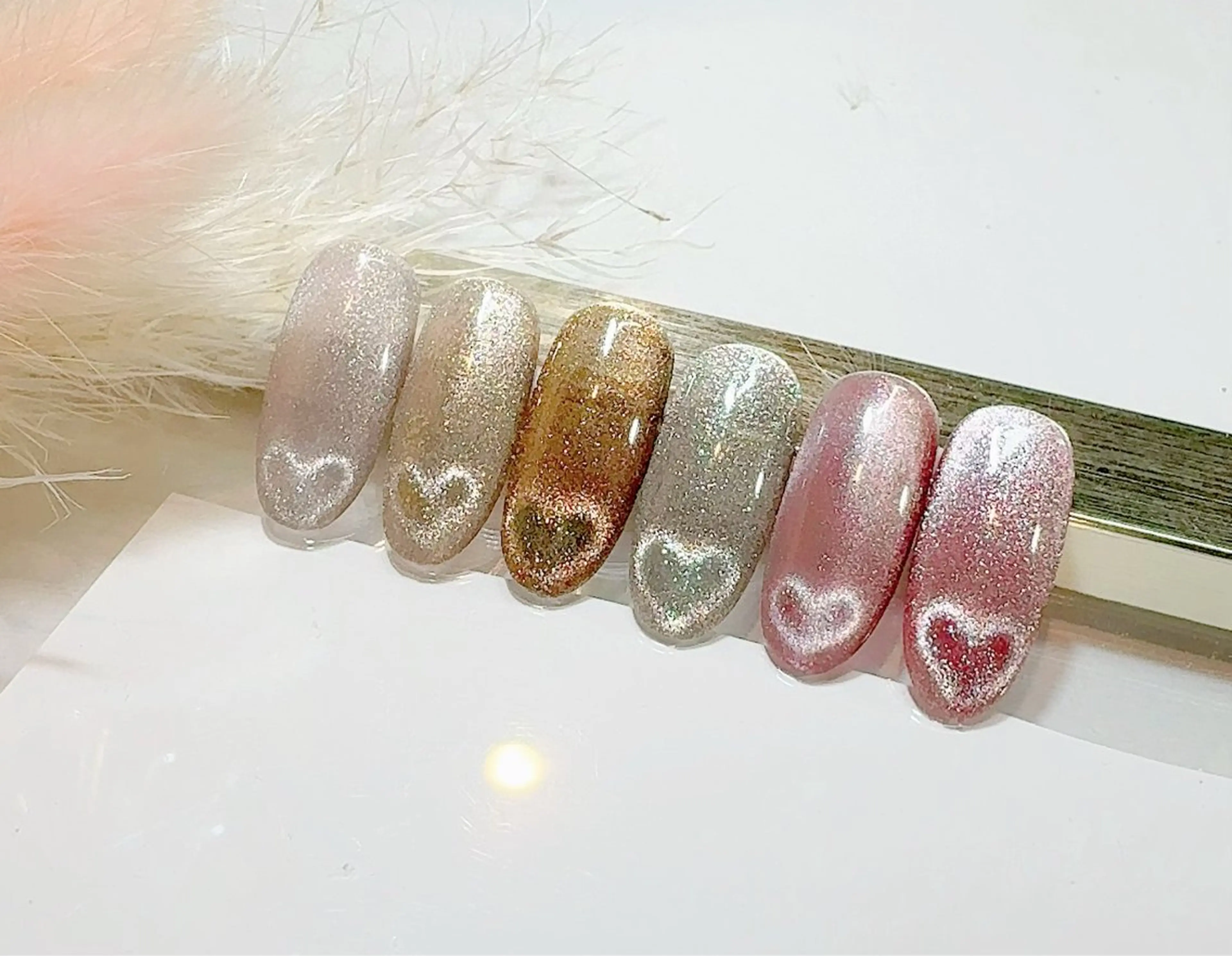 ネイル ハート BonheurDeux所属・Bonheur LINAのネイルデザイン