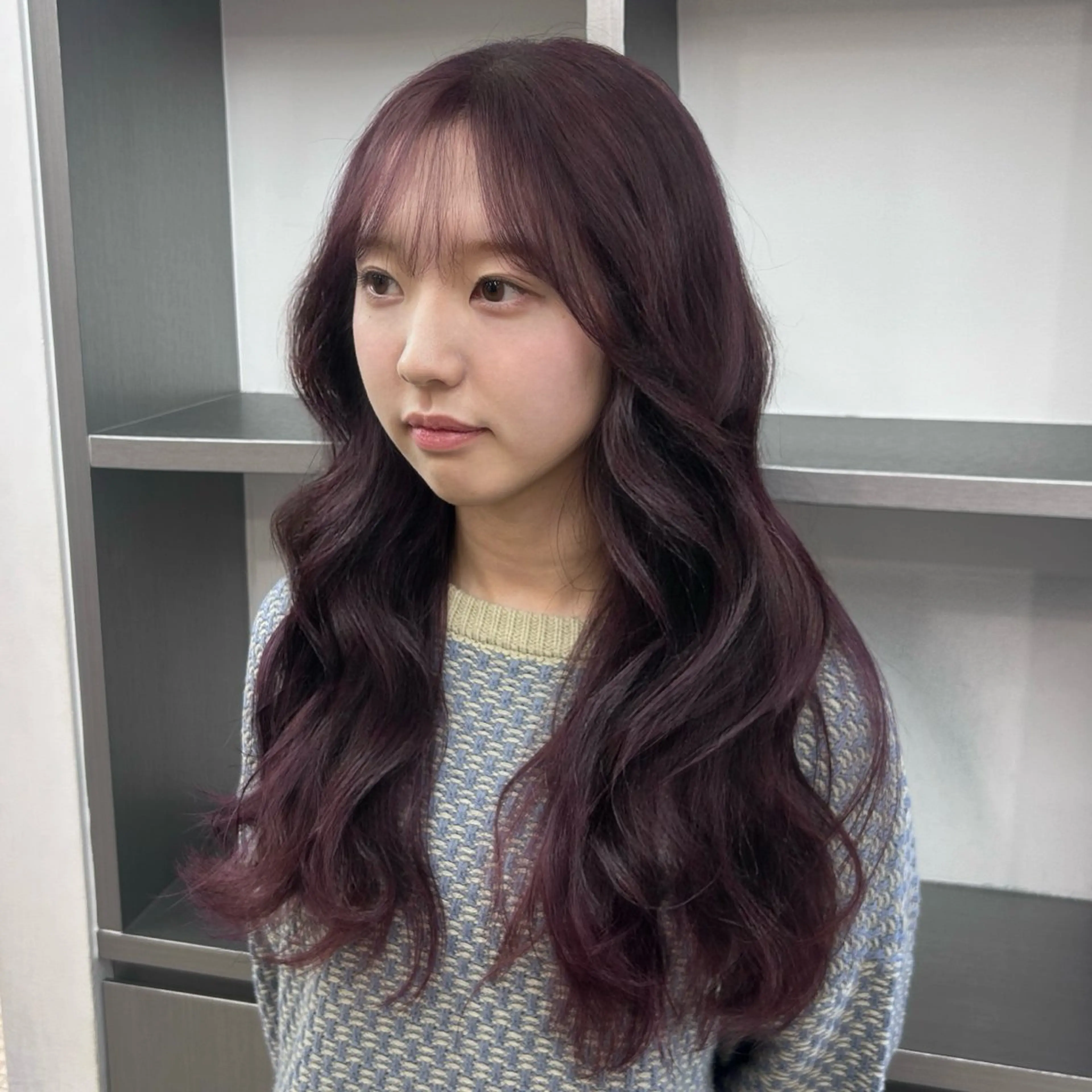 セミロング カラー ヘアカラー トリートメント ✨うる艶/ブリーチ✨ 𝓡𝒖𝓷𝐚💋のヘアスタイル