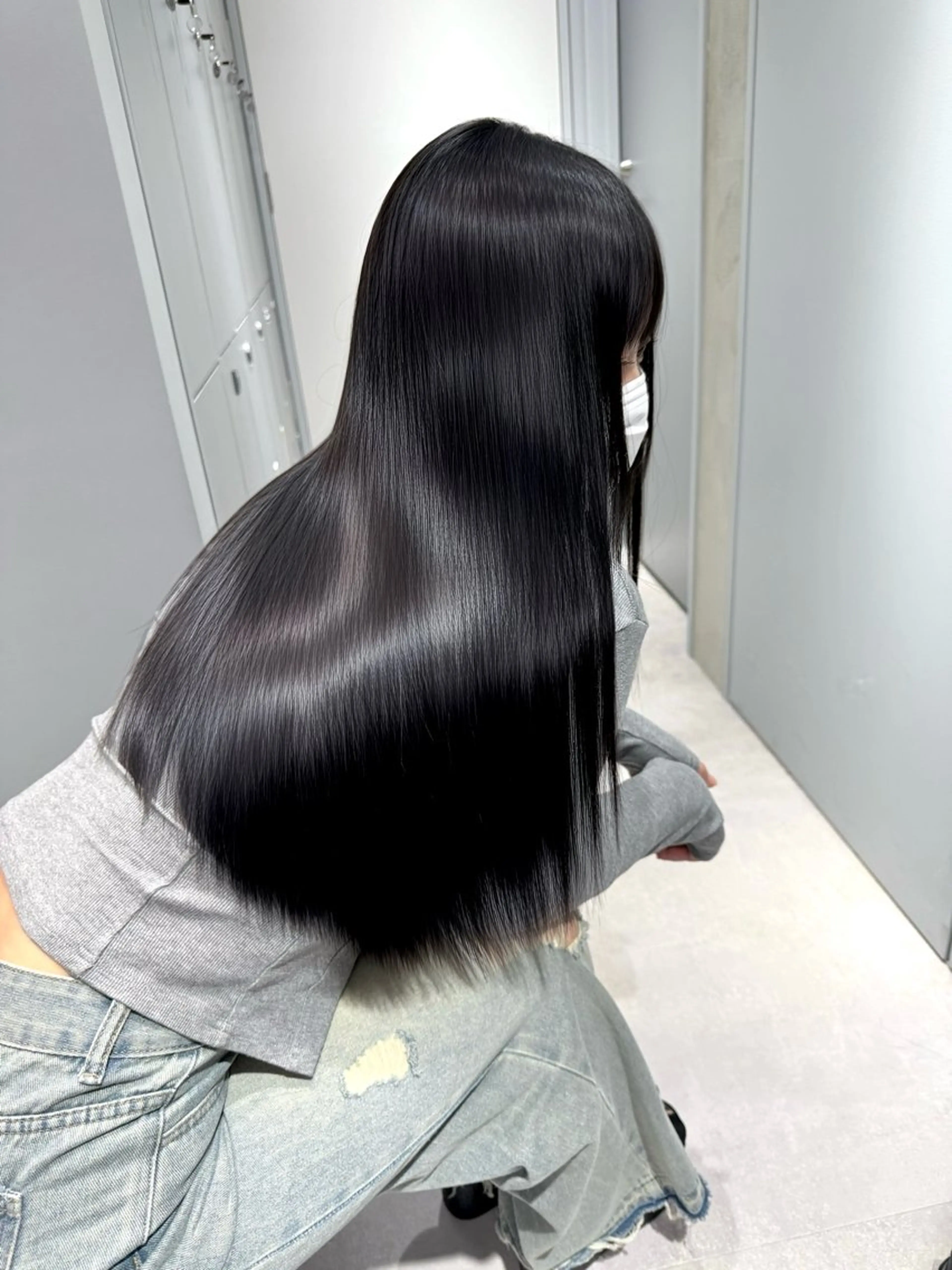 ロング 髪質改善 縮毛矯正 HANARE by youres hair 神楽坂所属・神楽坂/縮毛矯正/ 髪質改善/香村優弥のヘアスタイル